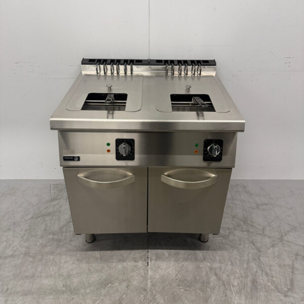 RVS Fagor Dubbele Friteuse 2 x 15 liter 2 x 400V Horeca