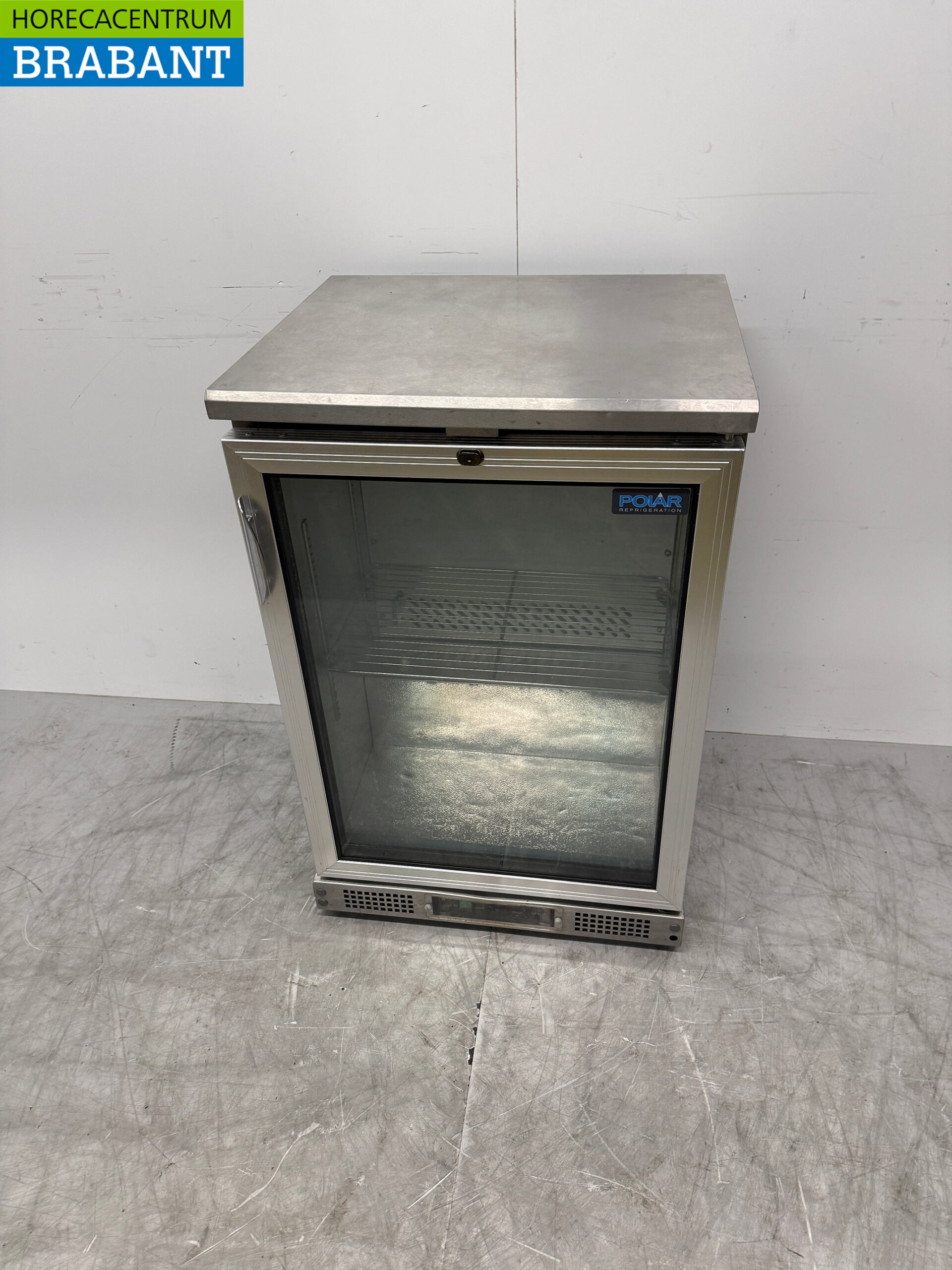 RVS Polar Glasdeurkoeling 200 liter 230V Horeca