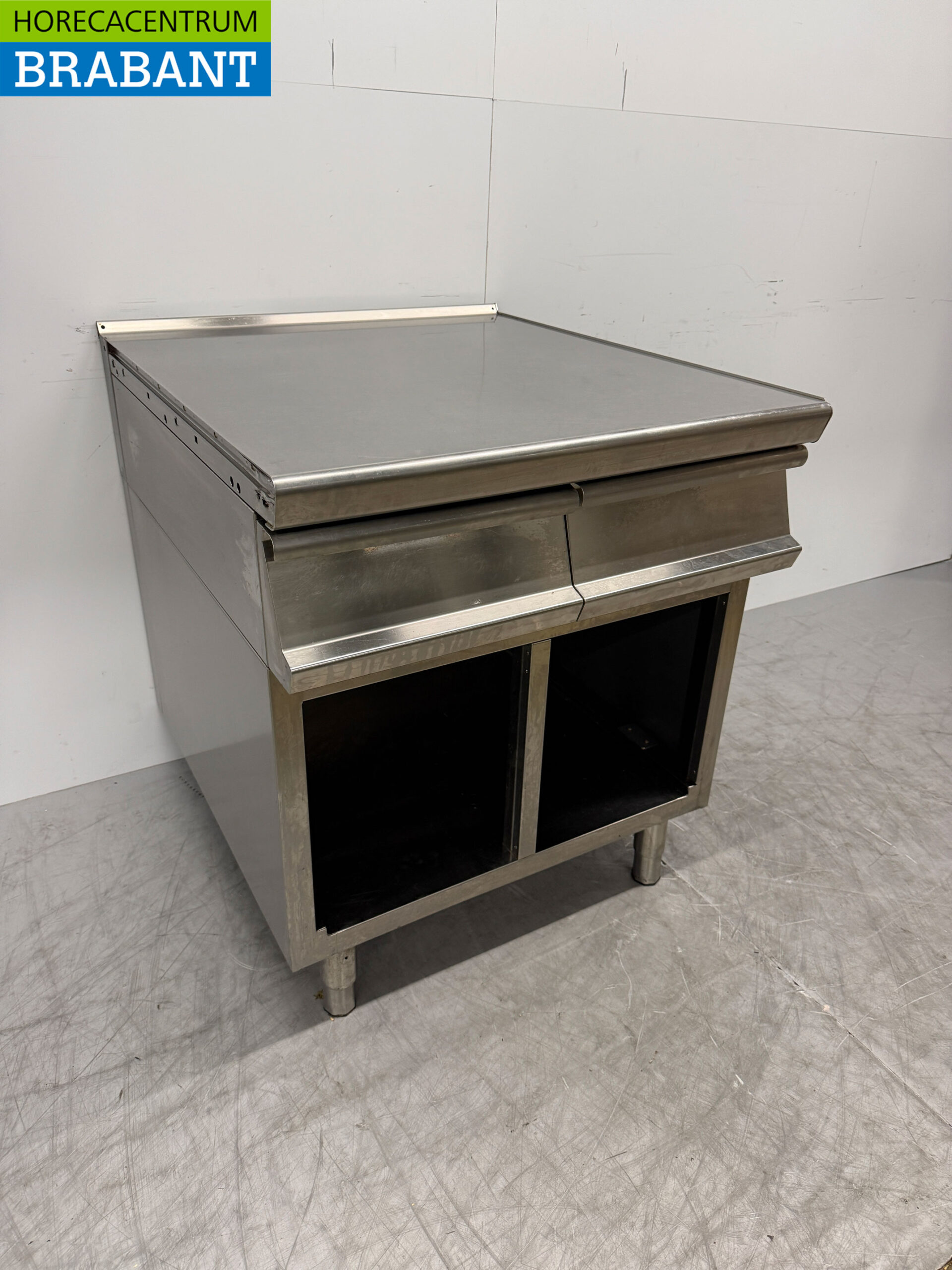 RVS Gico Werkunit Neutraal unit met 2 laden 80 cm Horeca - Afbeelding 2