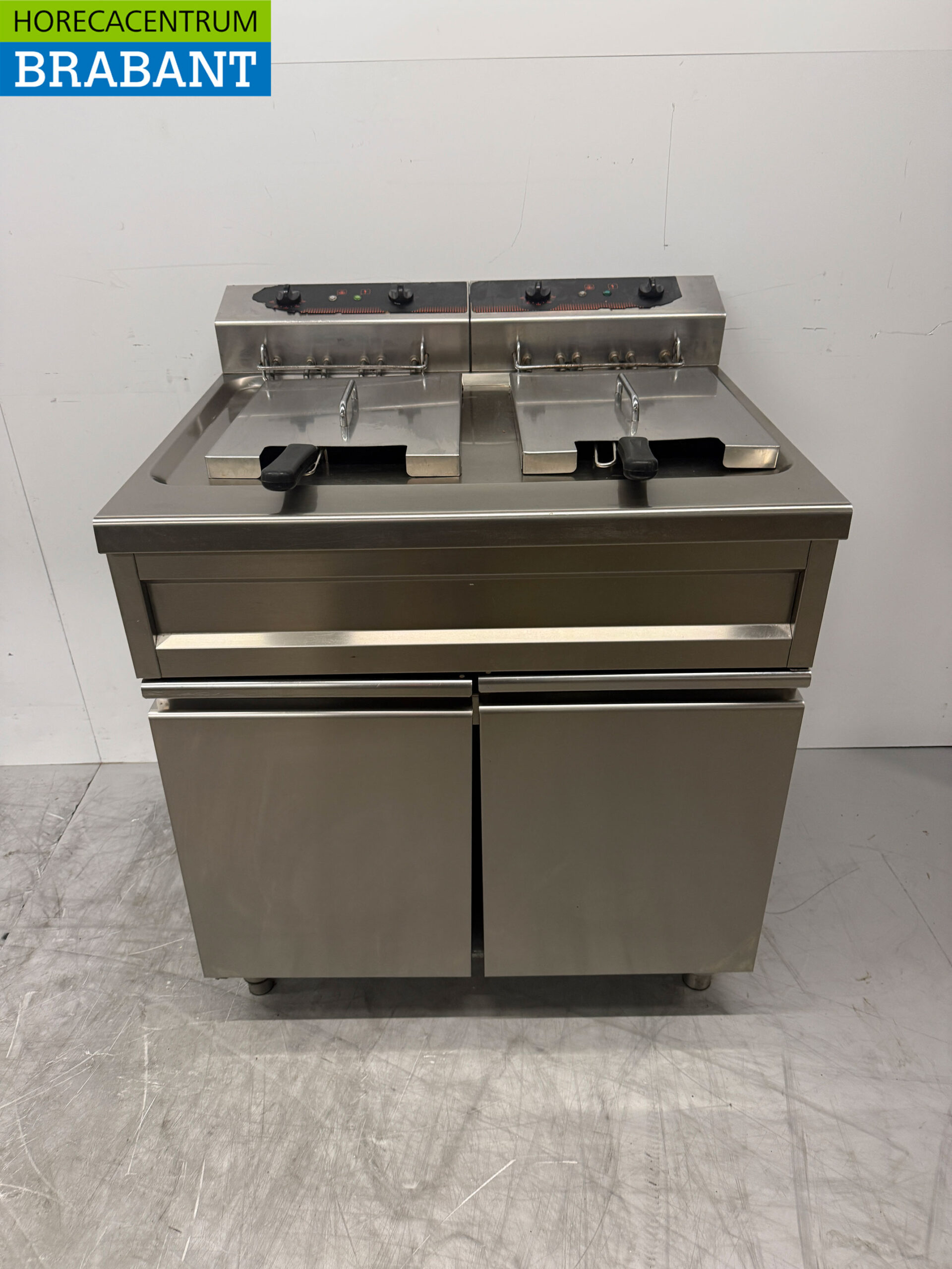 Profinox RVS Dubbele Friteuse 2 x 12 liter 400V Horeca