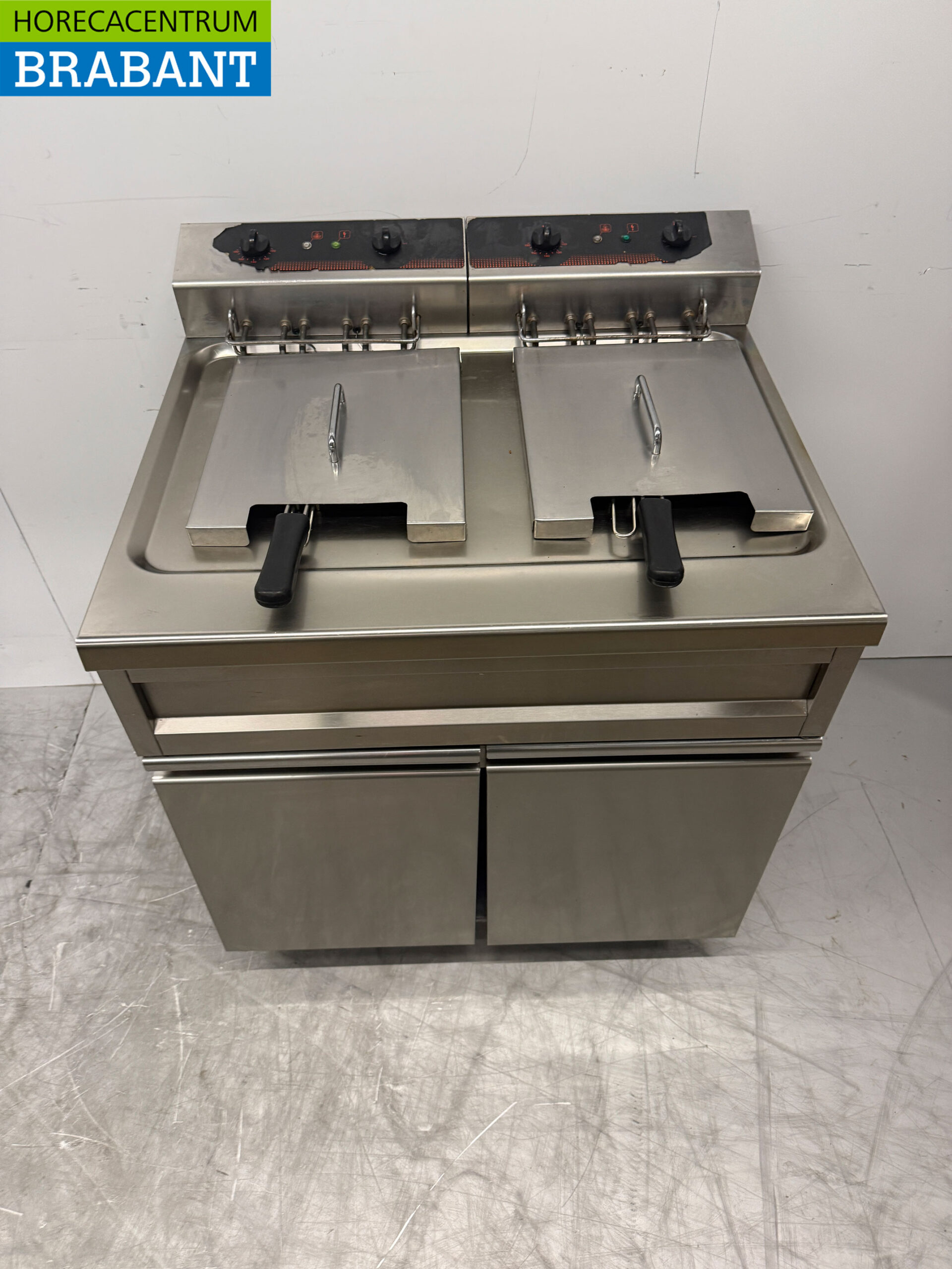 Profinox RVS Dubbele Friteuse 2 x 12 liter 400V Horeca - Afbeelding 2