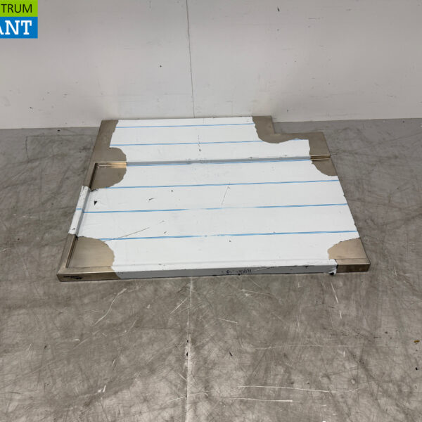 RVS Afvoerblad ten behoeve van doorschuifvaatwasser 98 x 84 cm Horeca