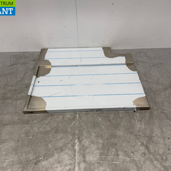 RVS Afvoerblad ten behoeve van doorschuifvaatwasser 98 x 84 cm Horeca