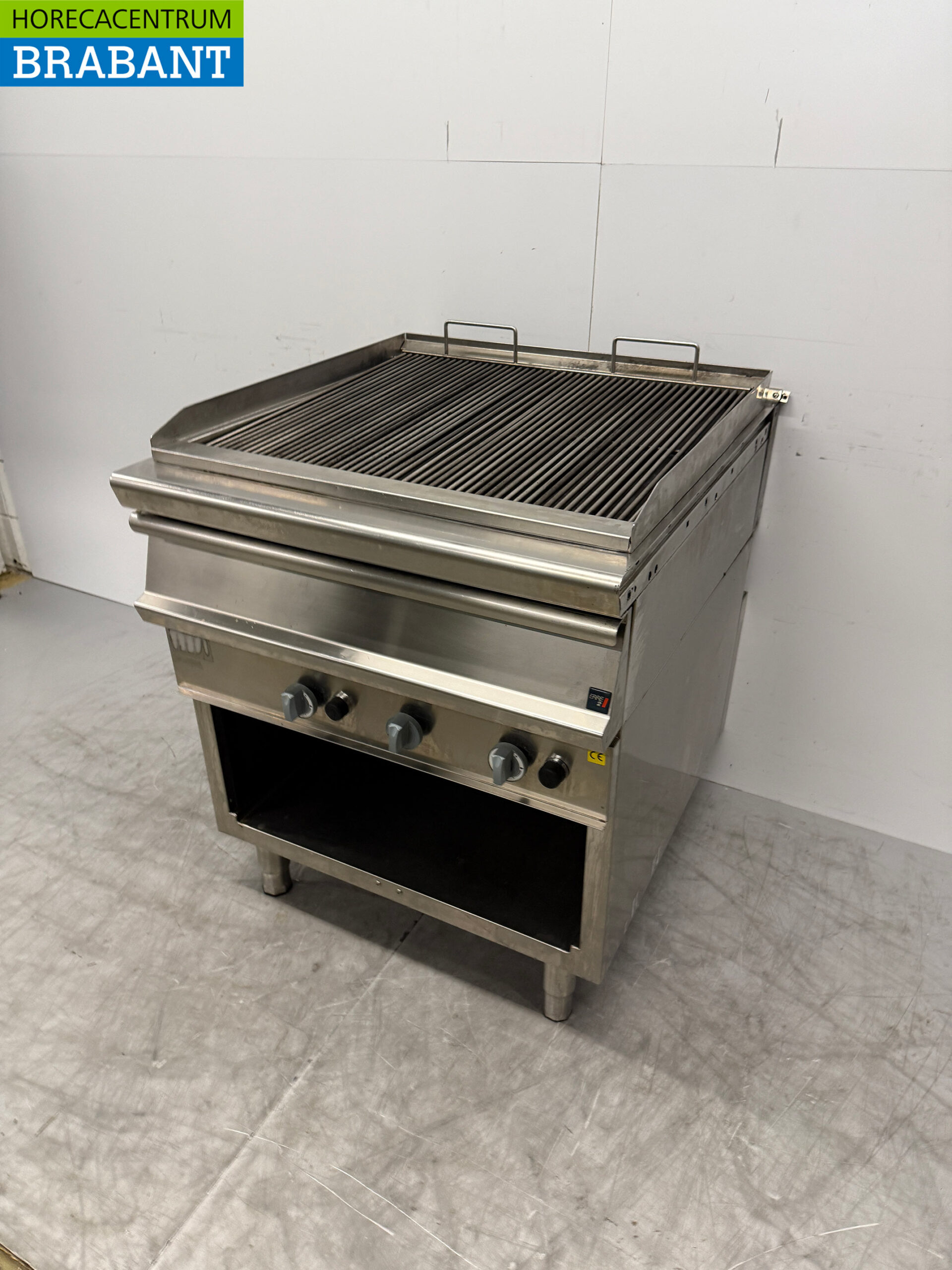 RVS Erre2 Watergrill Grill 80 cm GAS Horeca - Afbeelding 2