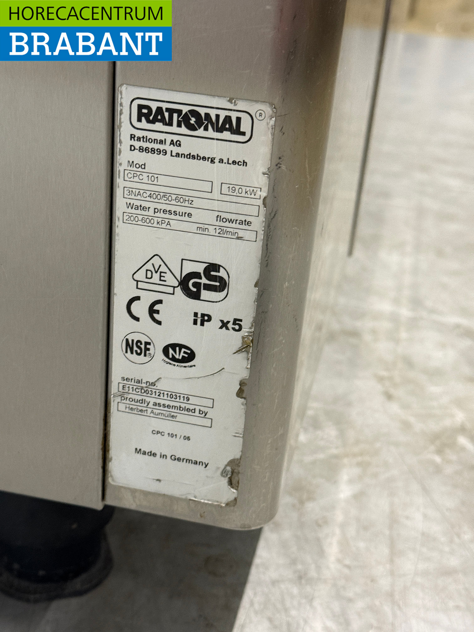 RVS Rational CPC 101 Combisteamer 10 x 1/1 GN 400V Horeca - Afbeelding 8