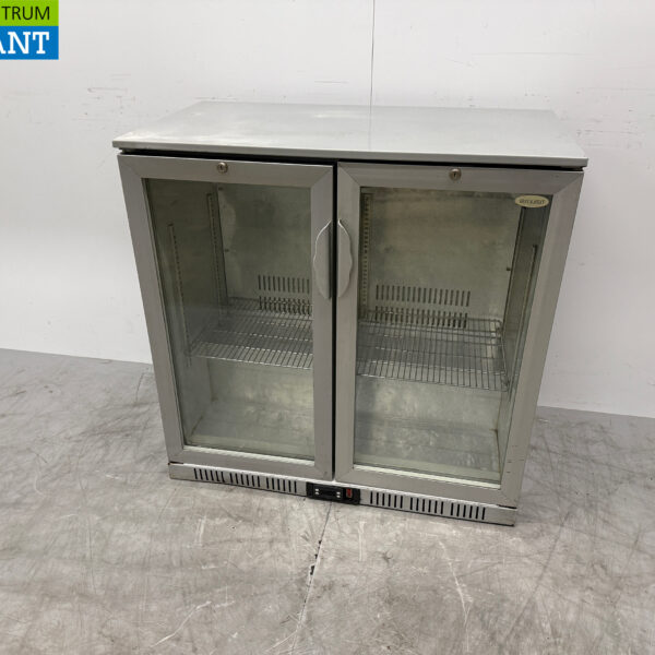 Exquisit Barkoeling 2 Glazen Klapdeuren 90 cm 230V Horeca