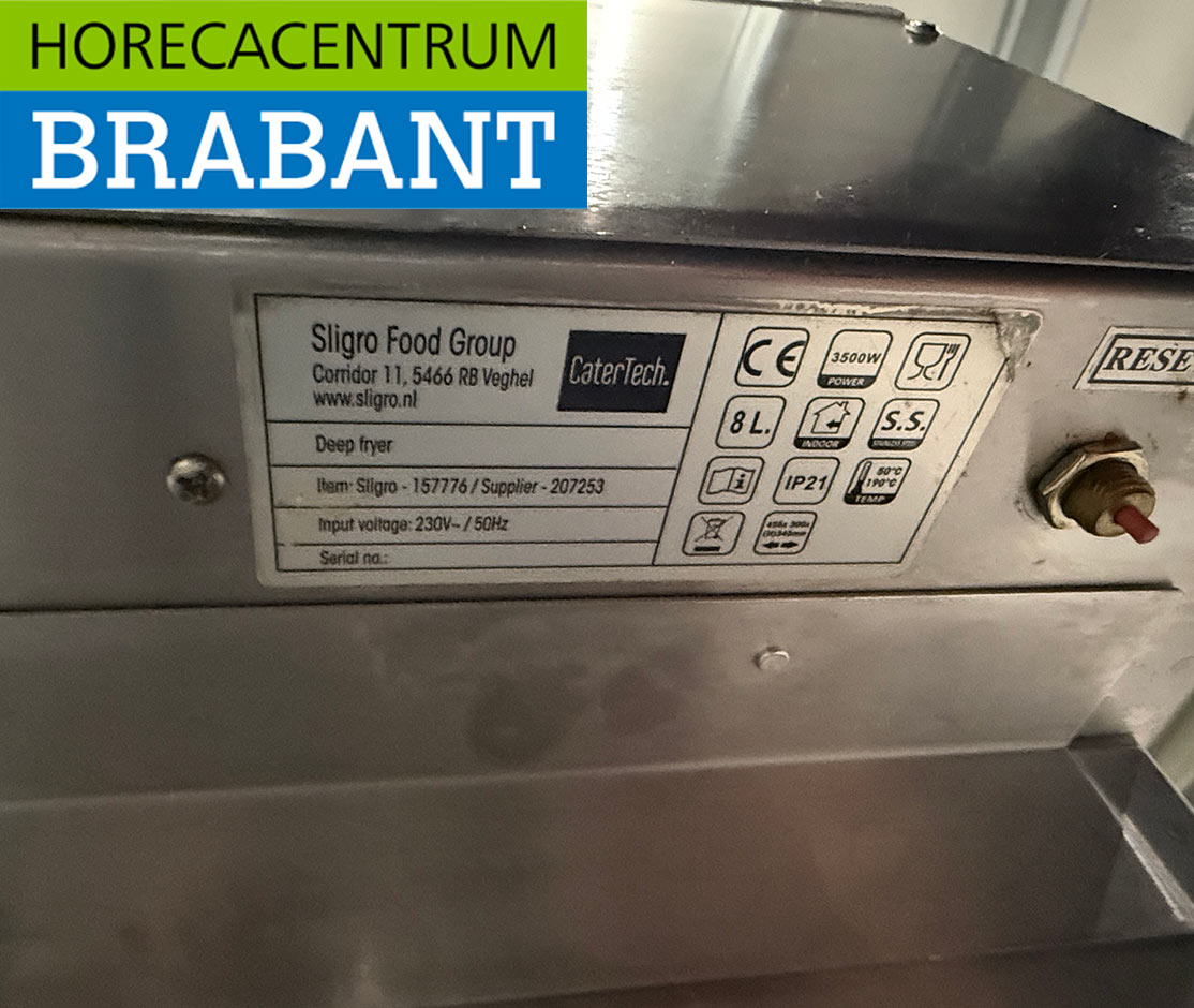 RVS Catertech Friteuse 8 liter 230V Horeca - Afbeelding 6