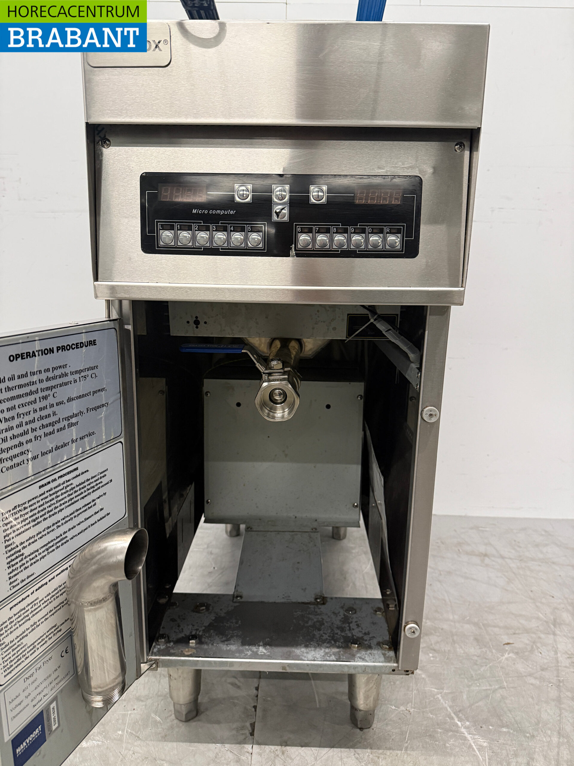 RVS Profinox Friteuse Computer 25 liter 400V Horeca - Afbeelding 5