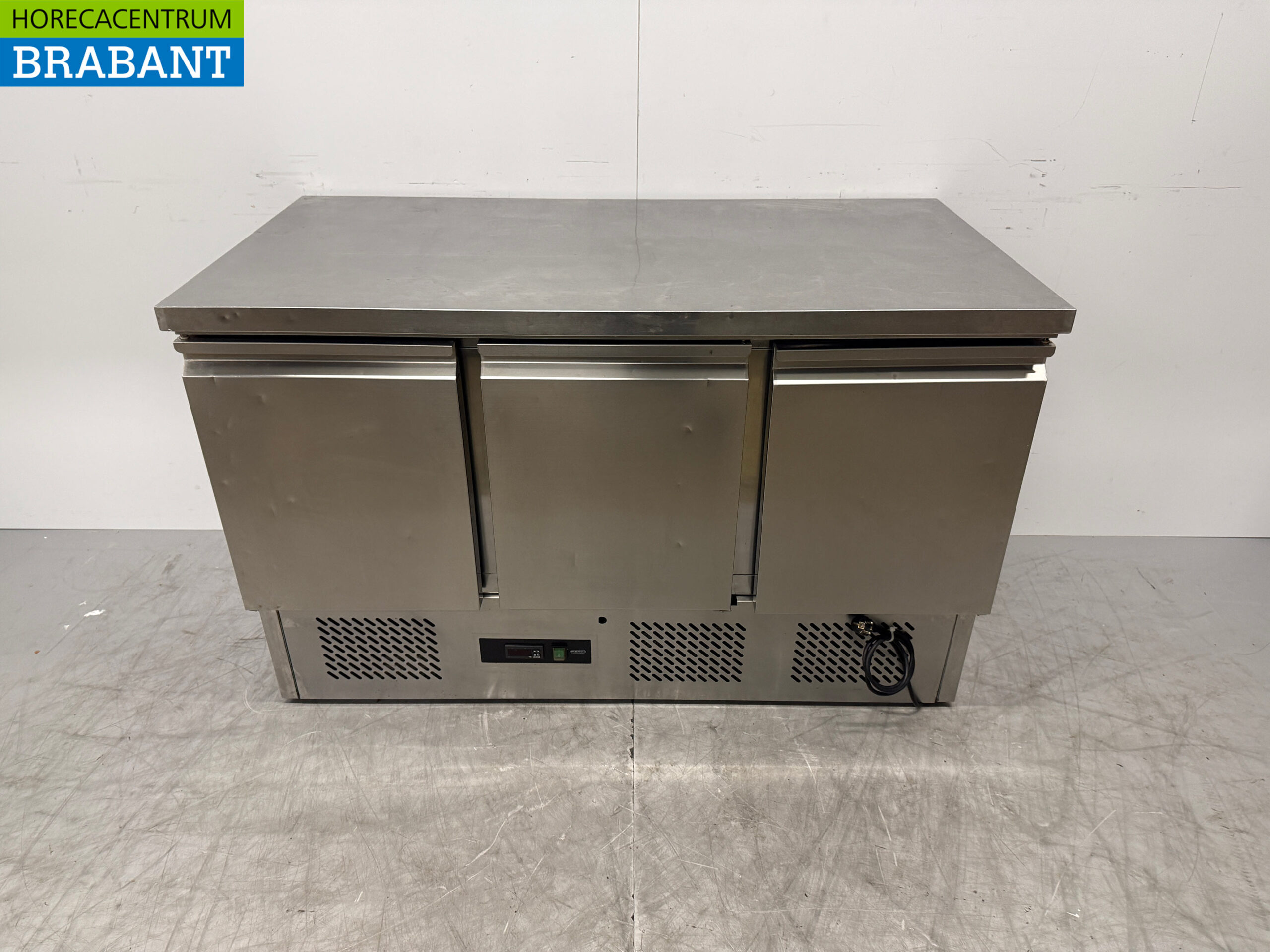 RVS Maxxfrost Koelwerkbank 3 Deuren 137 cm 230V Horeca