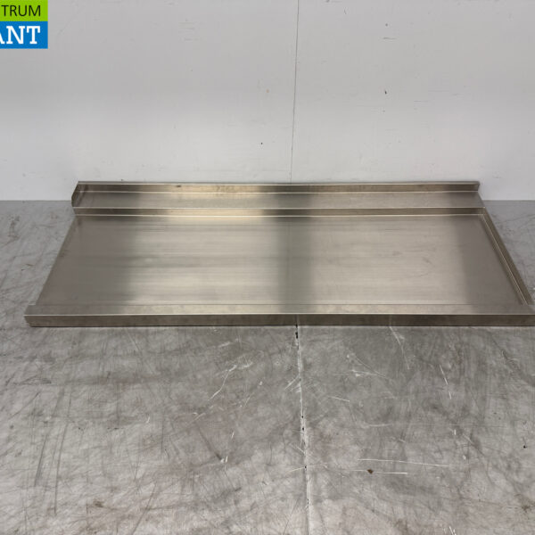 RVS Afvoerblad T.B.V. Doorschuifvaatwasser 170,5 x 71,5 cm Horeca