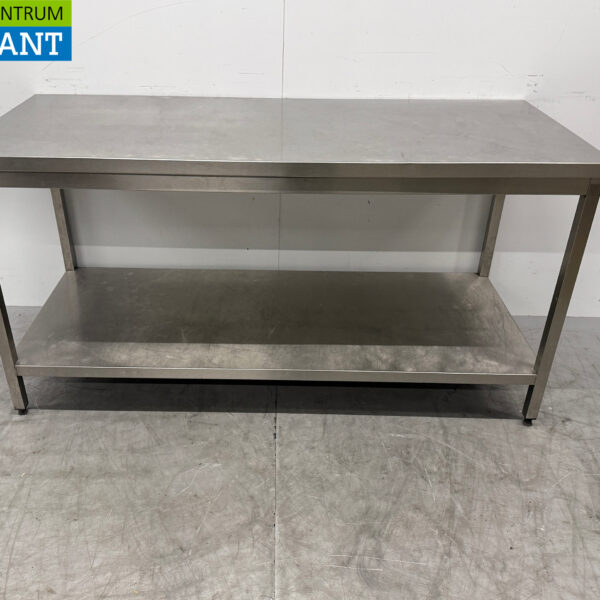 RVS Werktafel met onderschap 170 x 70 x 87,5 cm Horeca