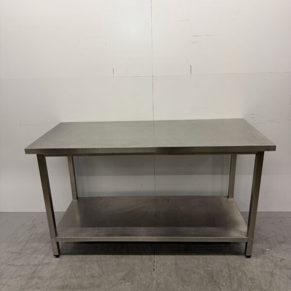 RVS Werktafel met onderschap 160 x 70 x 92 cm Horeca