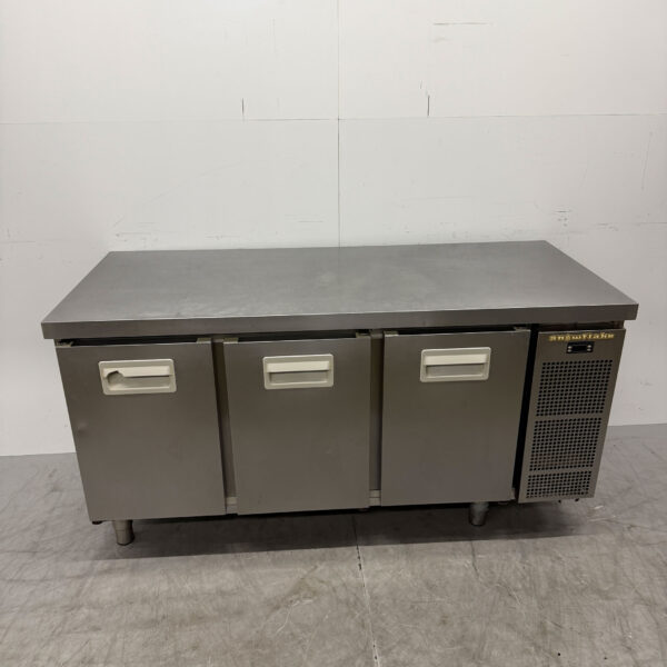 RVS Snowflake Koelwerkbank 3 Deuren 163 cm 230V Horeca