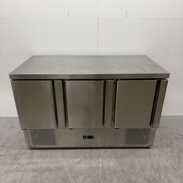 RVS Koelwerkbank 3 Deuren 136 cm 230V Horeca