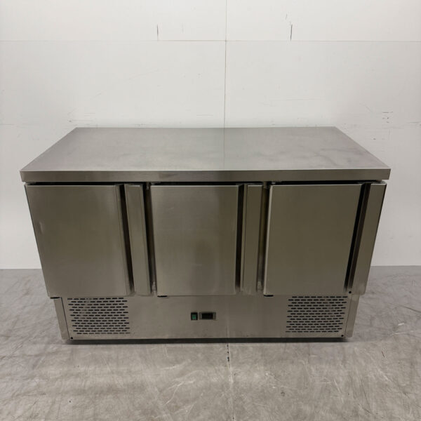 RVS Koelwerkbank 3 Deuren 136 cm 230V Horeca