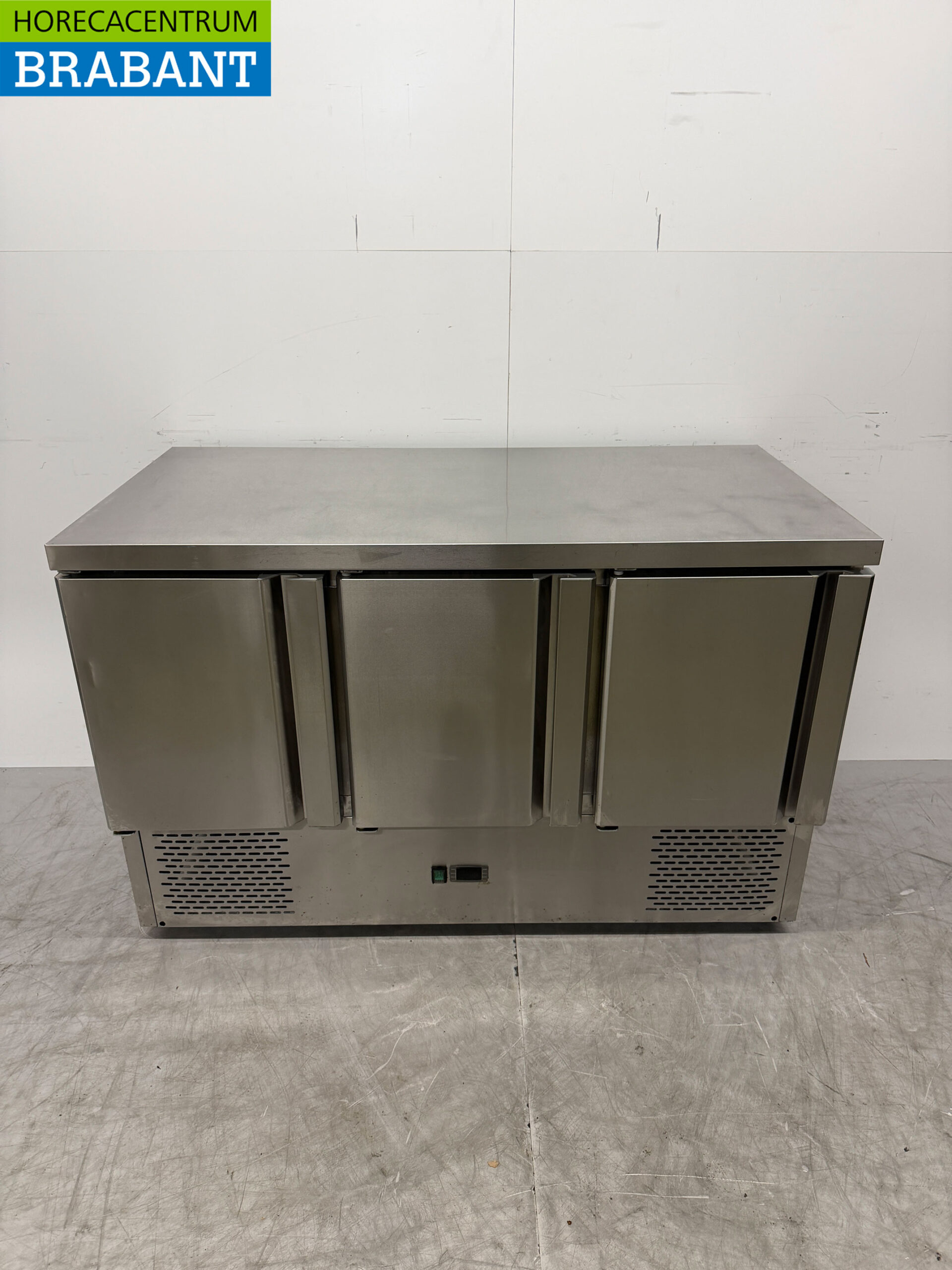 RVS Koelwerkbank 3 Deuren 136 cm 230V Horeca