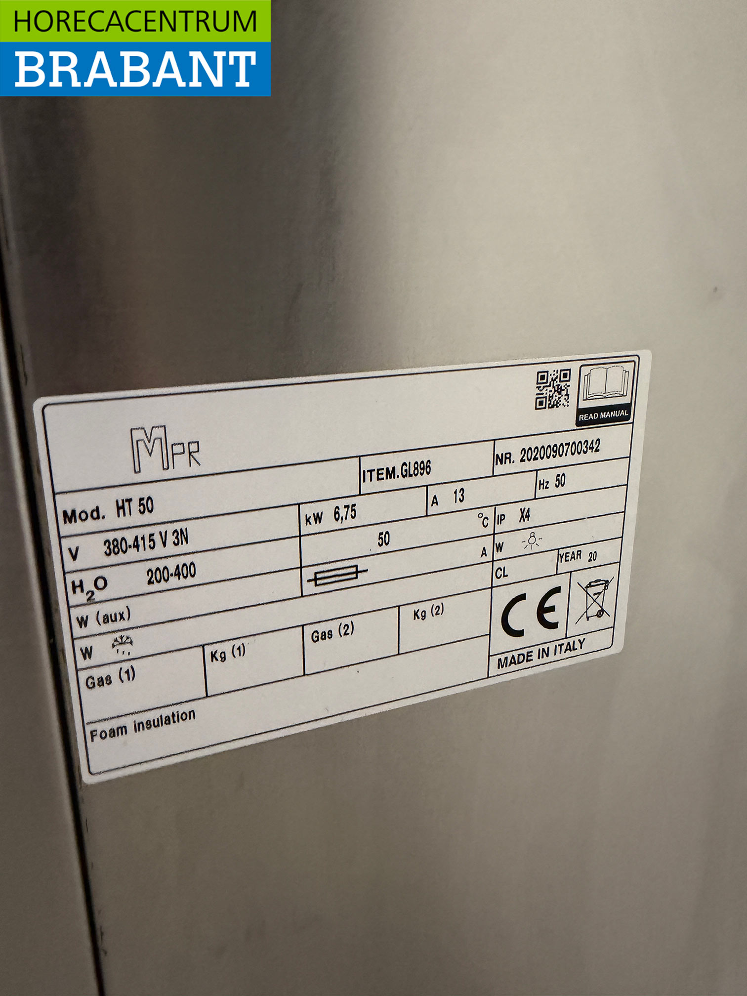 RVS Gastro-M Doorschuifvaatwasser 400V Horeca - Afbeelding 6