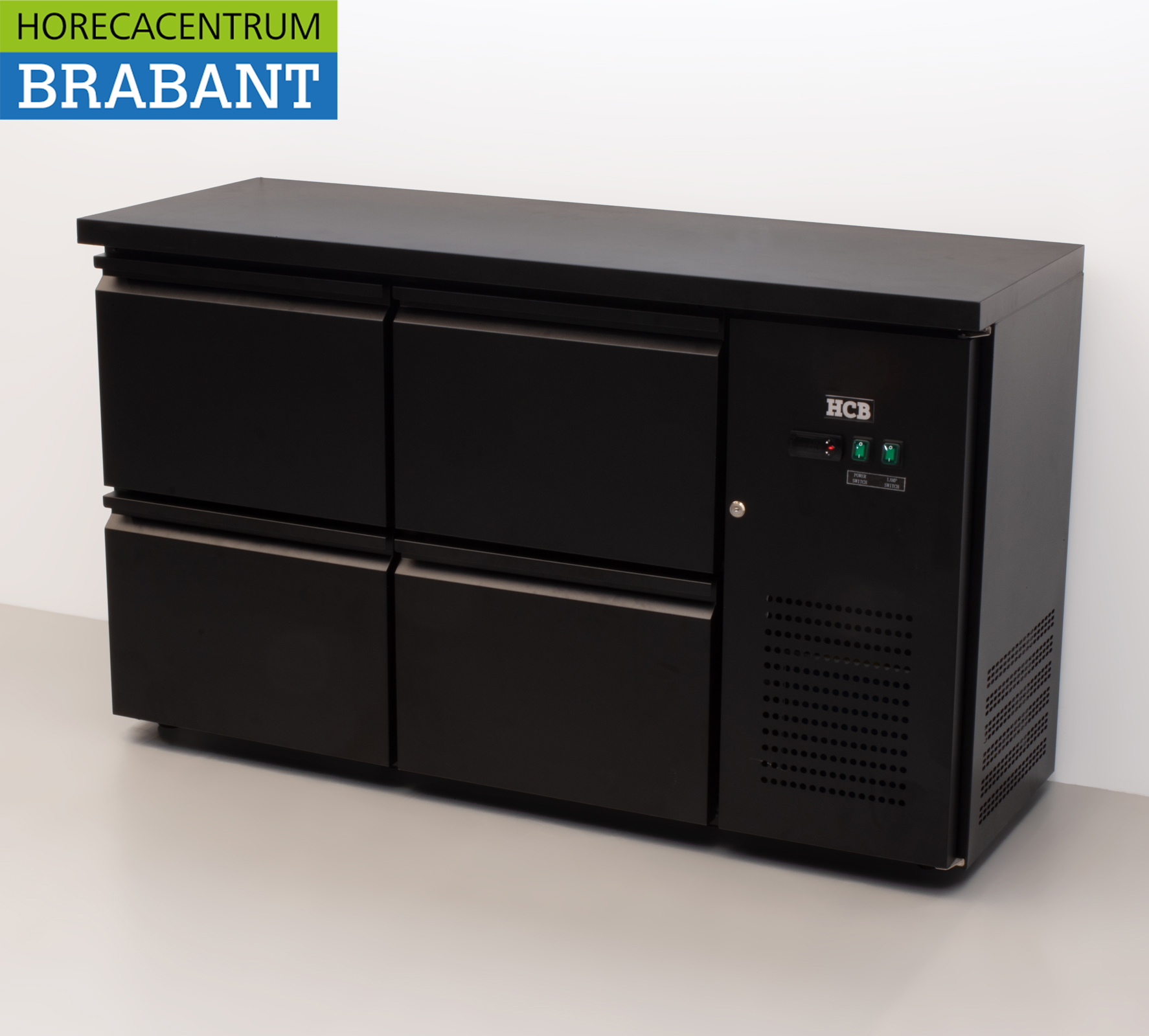 HCB Backbar Barkoeling 4 laden 280 liter 146,5 cm 230V Horeca - Afbeelding 2