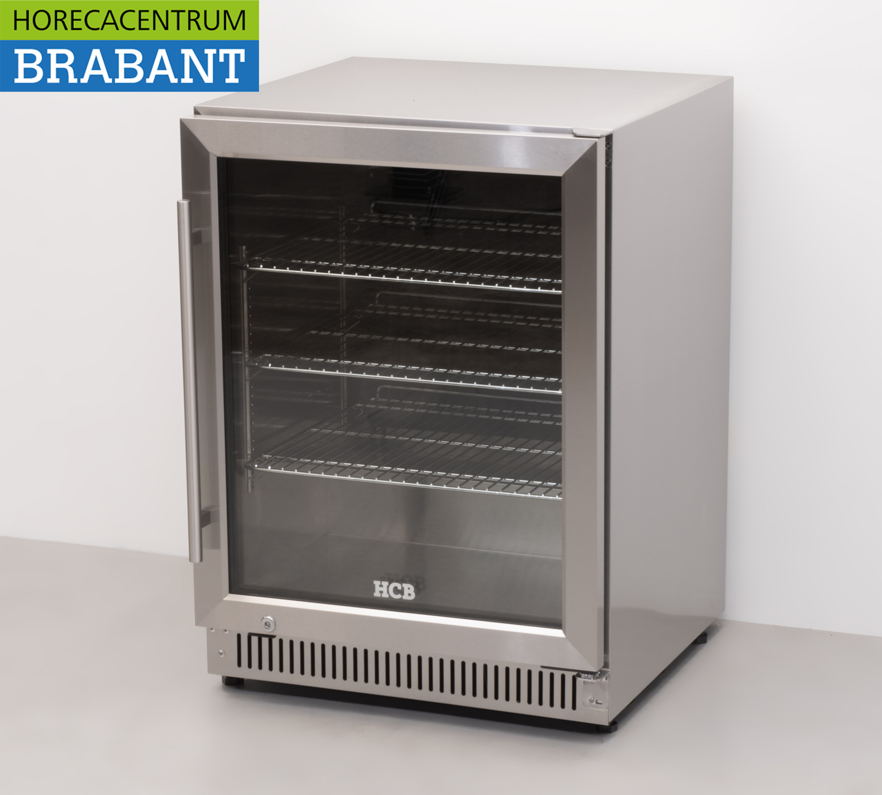 RVS Outdoor Backbar Barkoeling Glazen klapdeuren 150 liter 59,5 cm 230V Horeca - Afbeelding 2