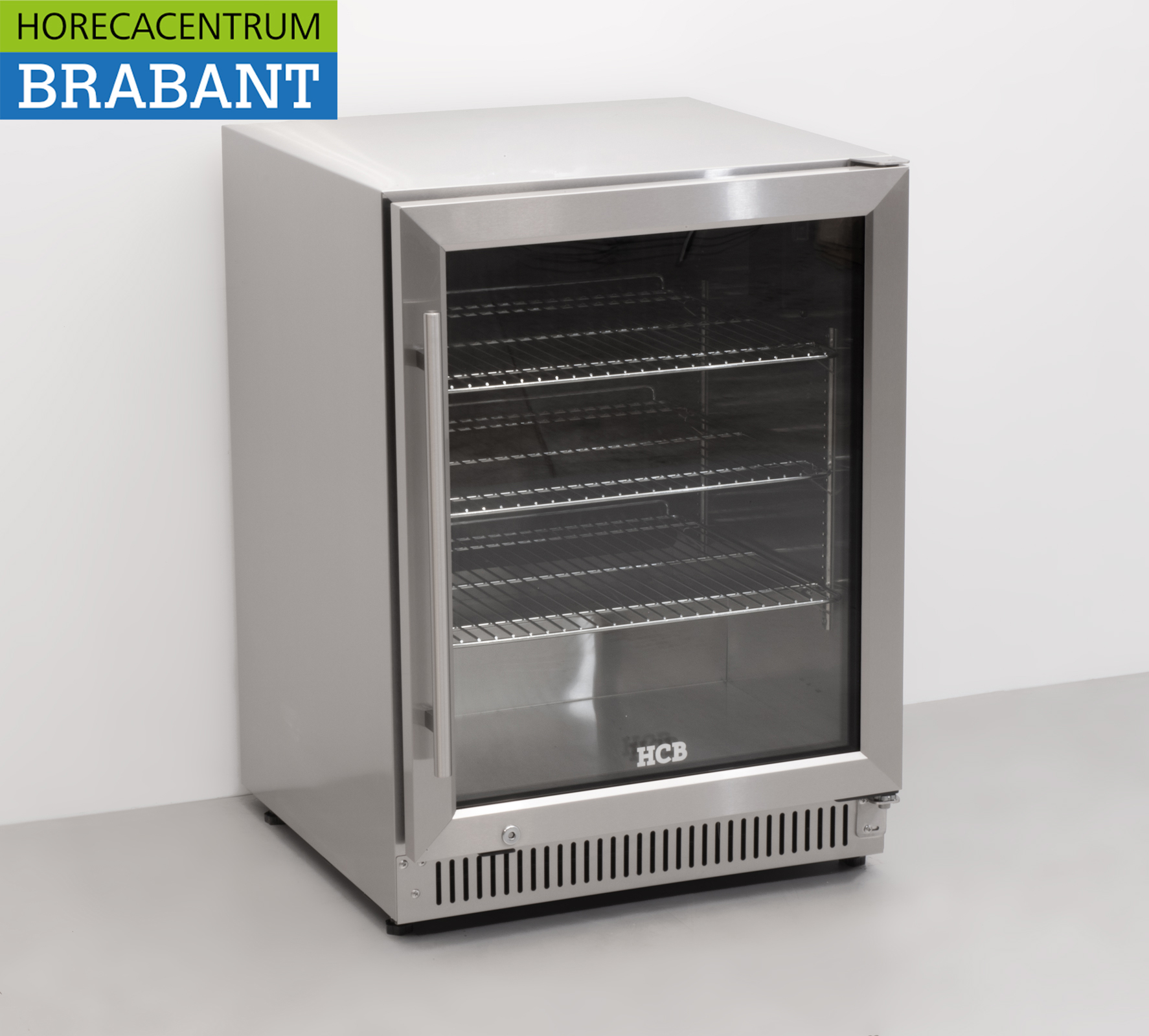 RVS Outdoor Backbar Barkoeling Glazen klapdeuren 150 liter 59,5 cm 230V Horeca - Afbeelding 3