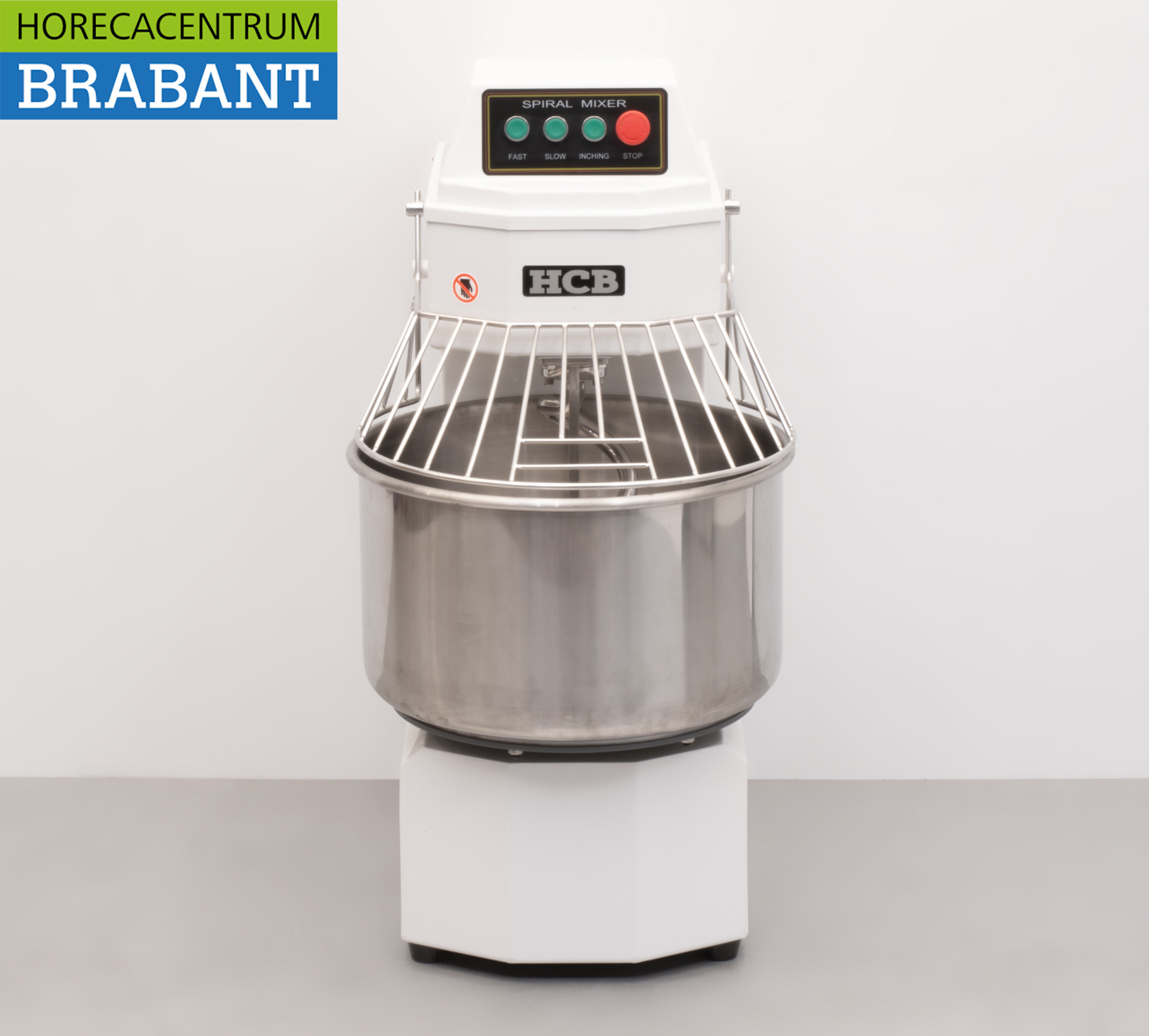 RVS HCB Spiraalkneder deegmenger deegmixer 50 liter 230V Horeca