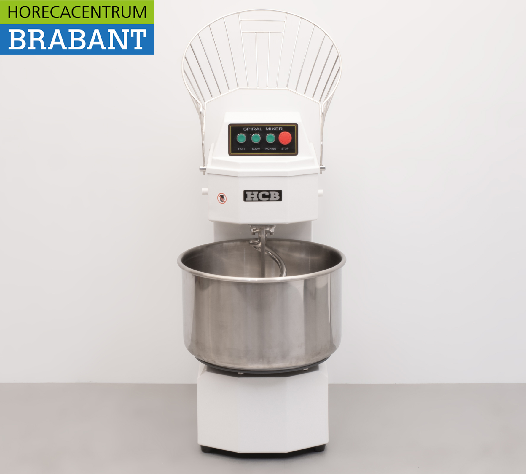 RVS HCB Spiraalkneder deegmenger deegmixer 50 liter 230V Horeca - Afbeelding 4