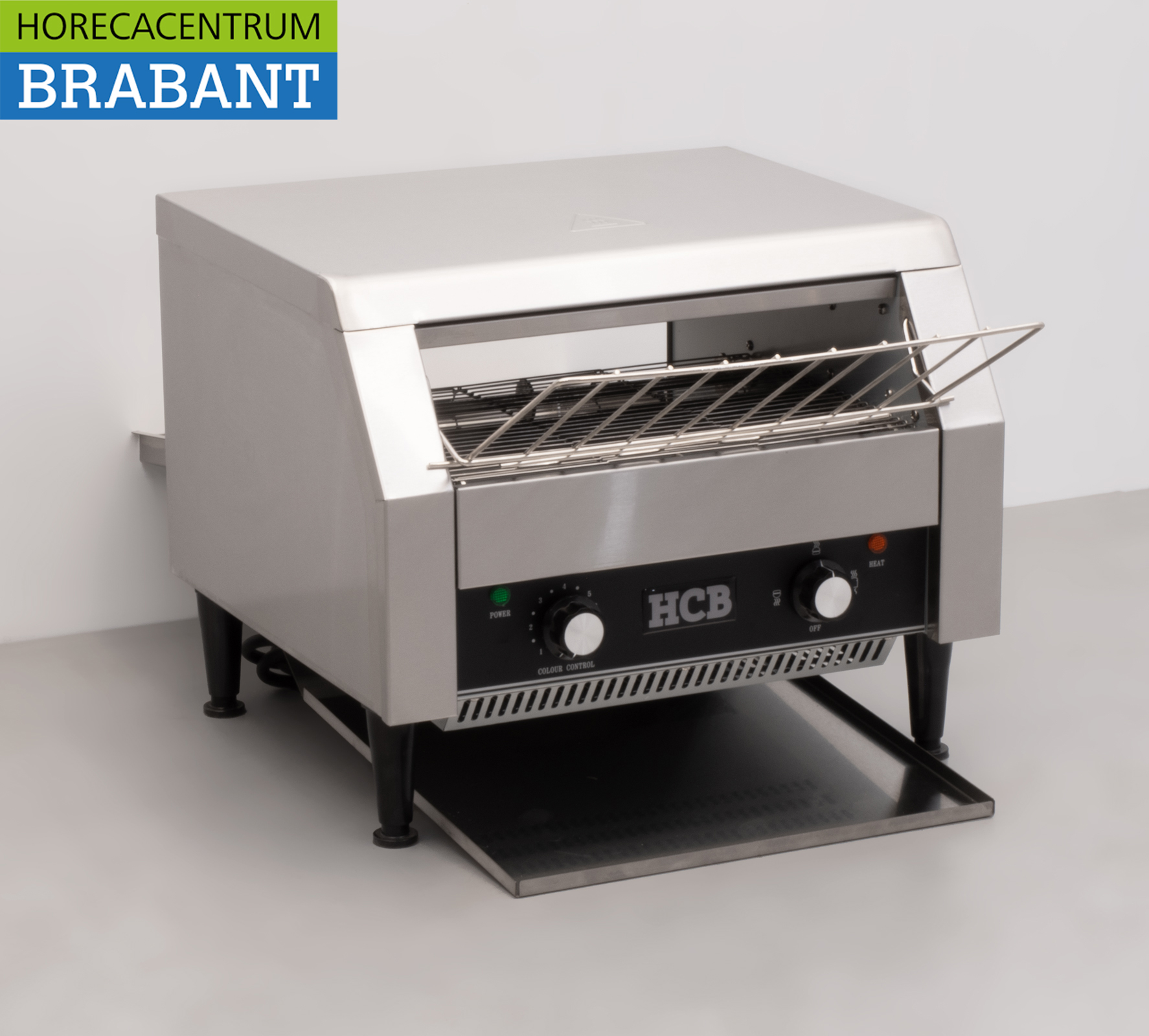 RVS Doorloop toaster Broodrooster Conveyor oven 450 stuks 230V Horeca - Afbeelding 3
