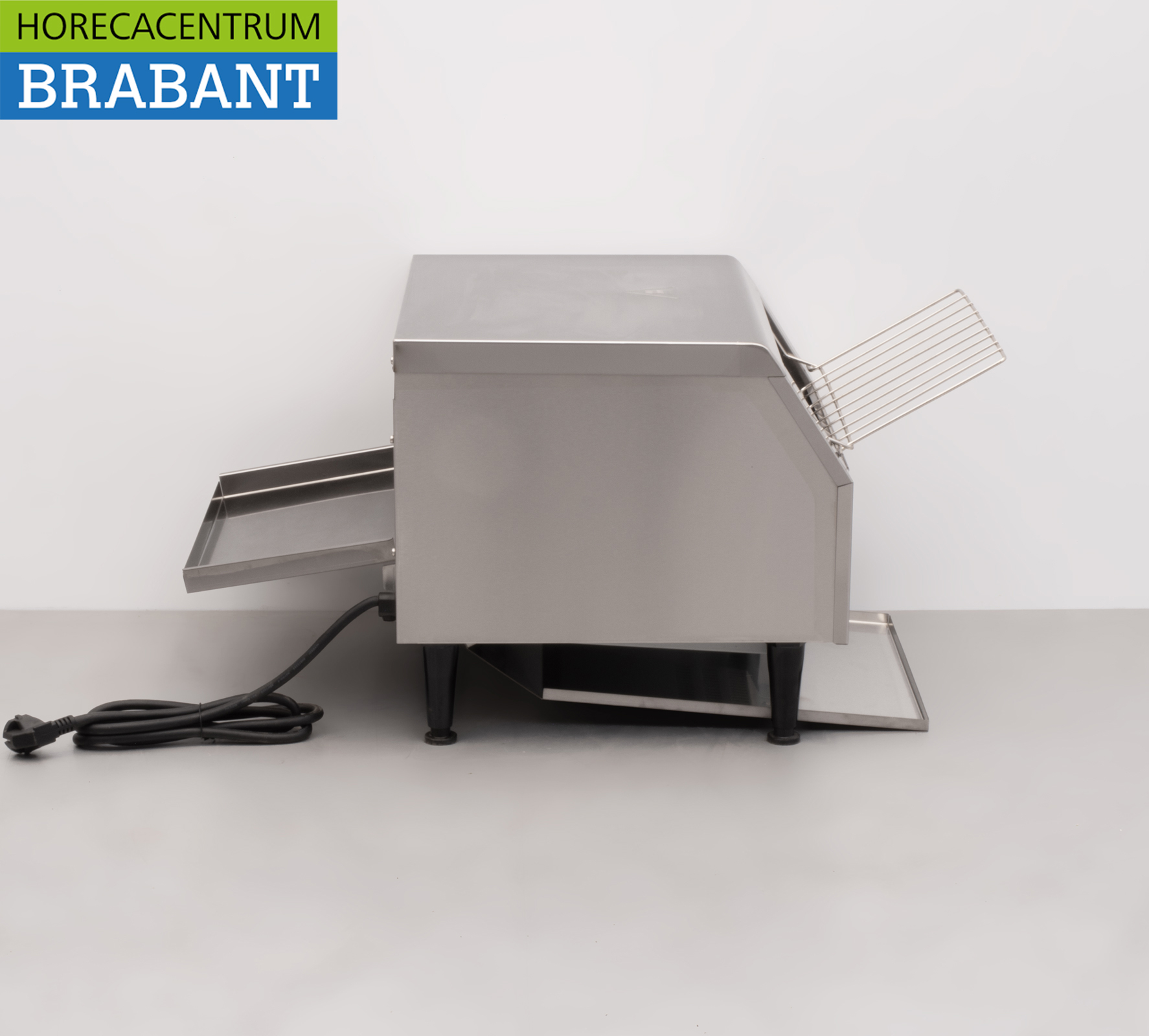 RVS Doorloop toaster Broodrooster Conveyor oven 450 stuks 230V Horeca - Afbeelding 4