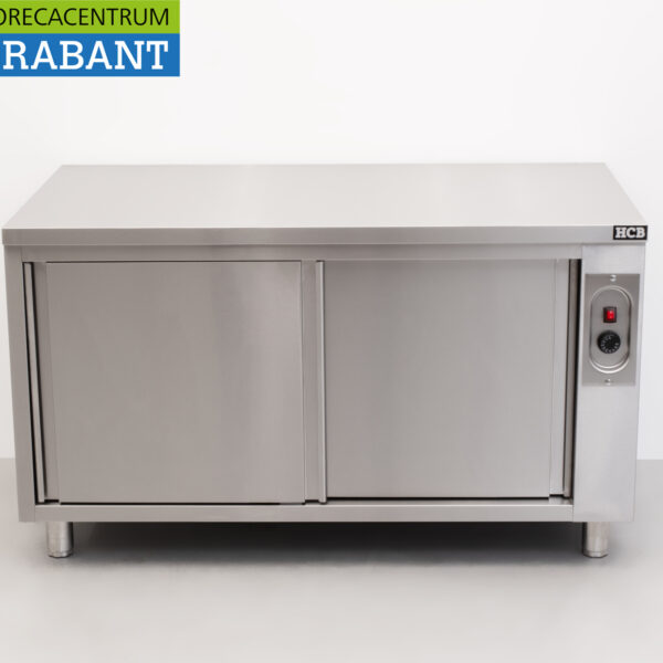 RVS Warmhoudkast Bordenwarmhoudkast 2 schuifdeuren Premium-line 140 cm Horeca