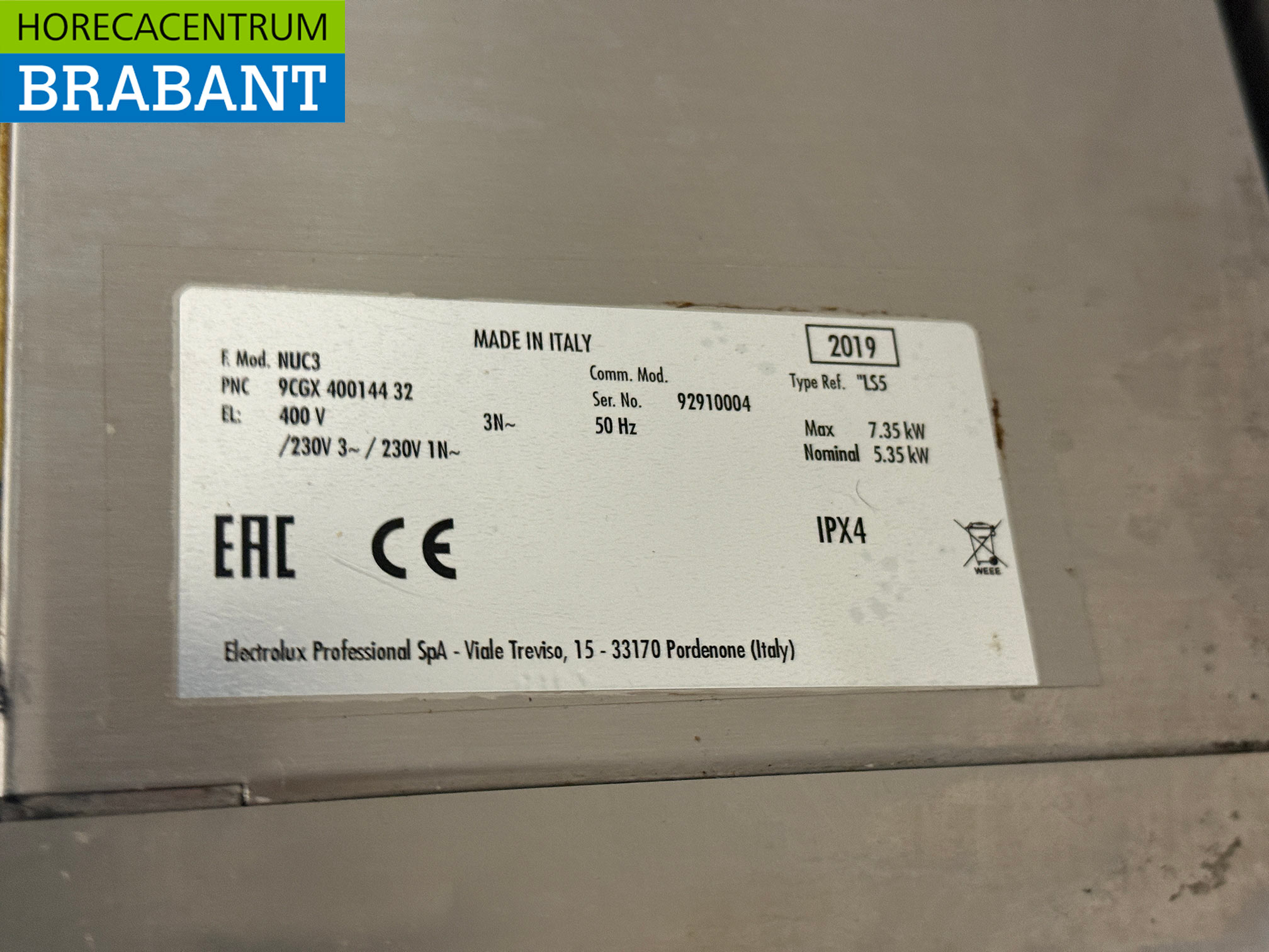 RVS Zanussi NUC3 Vaatwasser 230V Horeca - Afbeelding 6