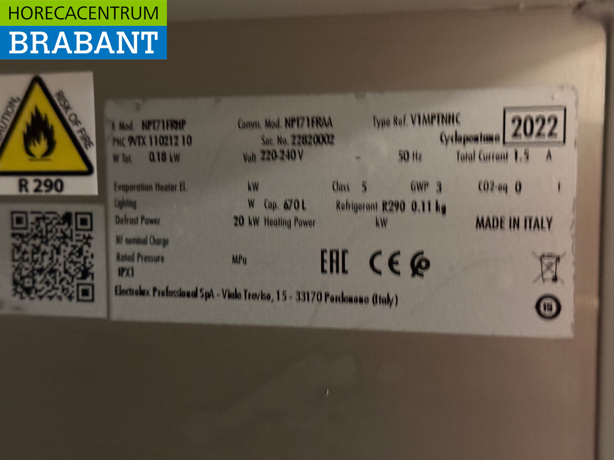 RVS Zanussi Koeling 670 liter 230V Horeca - Afbeelding 5