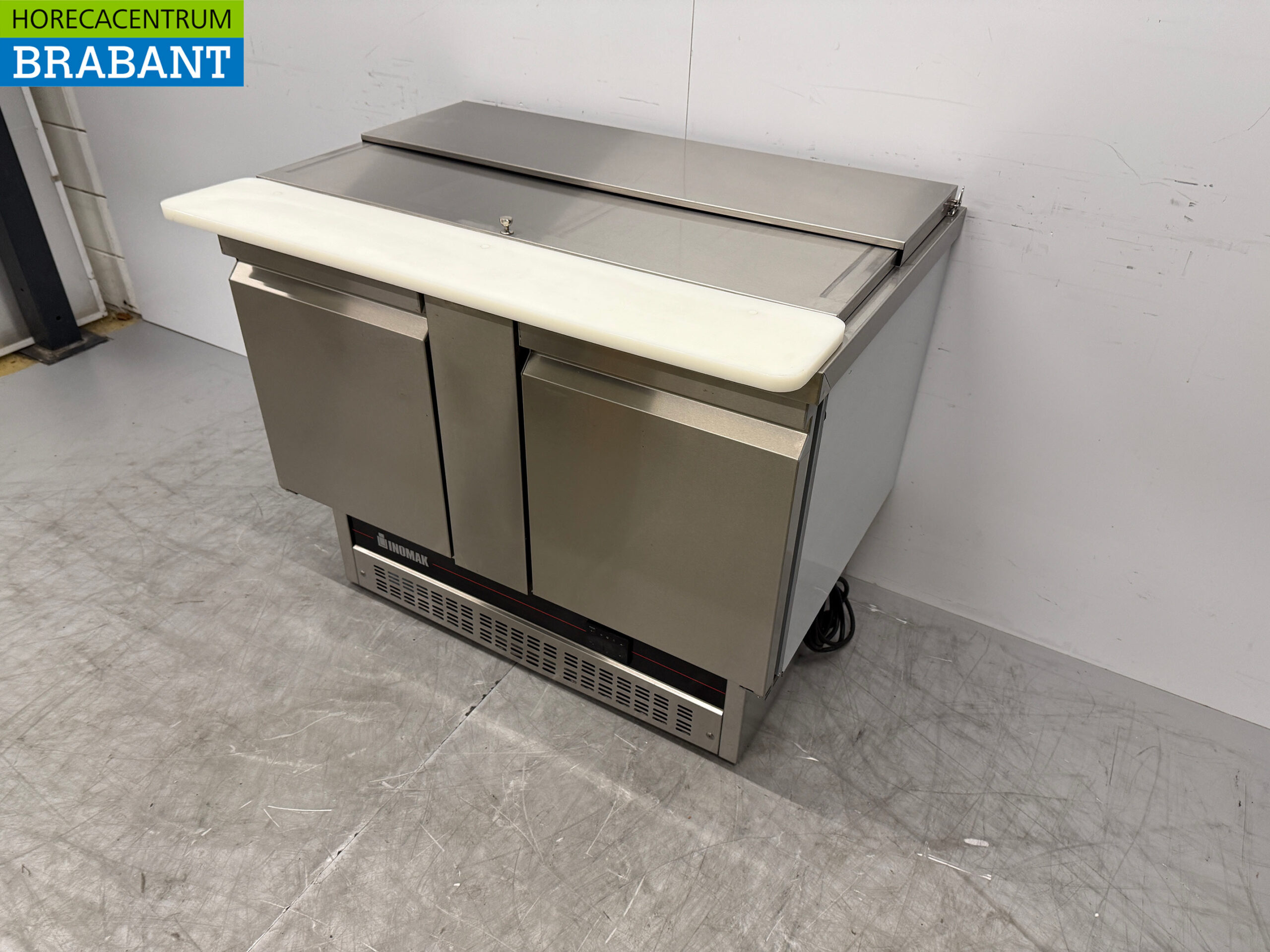 RVS Inomak Saladette 2 Deuren 108 cm 230V Horeca - Afbeelding 2