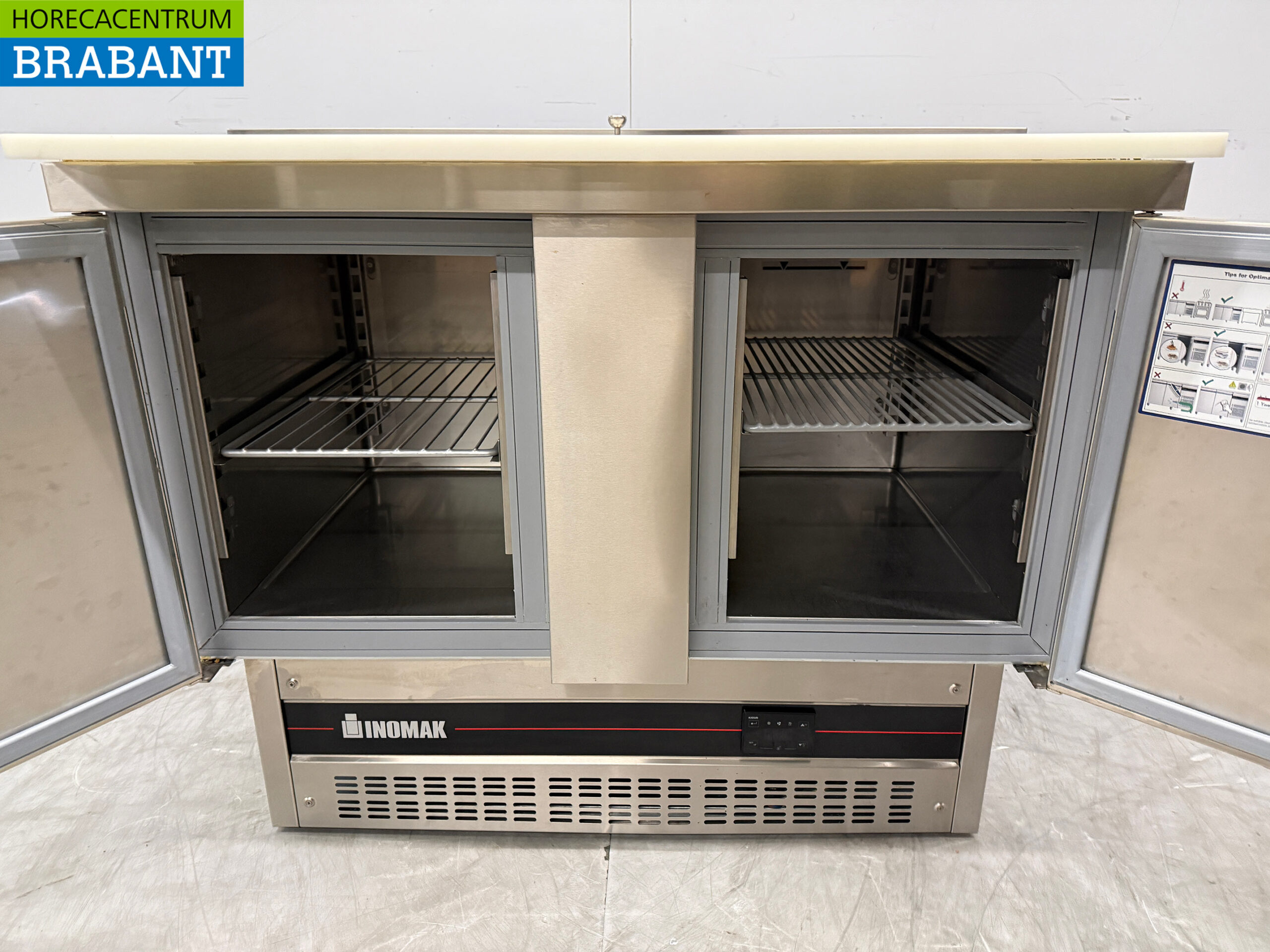 RVS Inomak Saladette 2 Deuren 108 cm 230V Horeca - Afbeelding 5