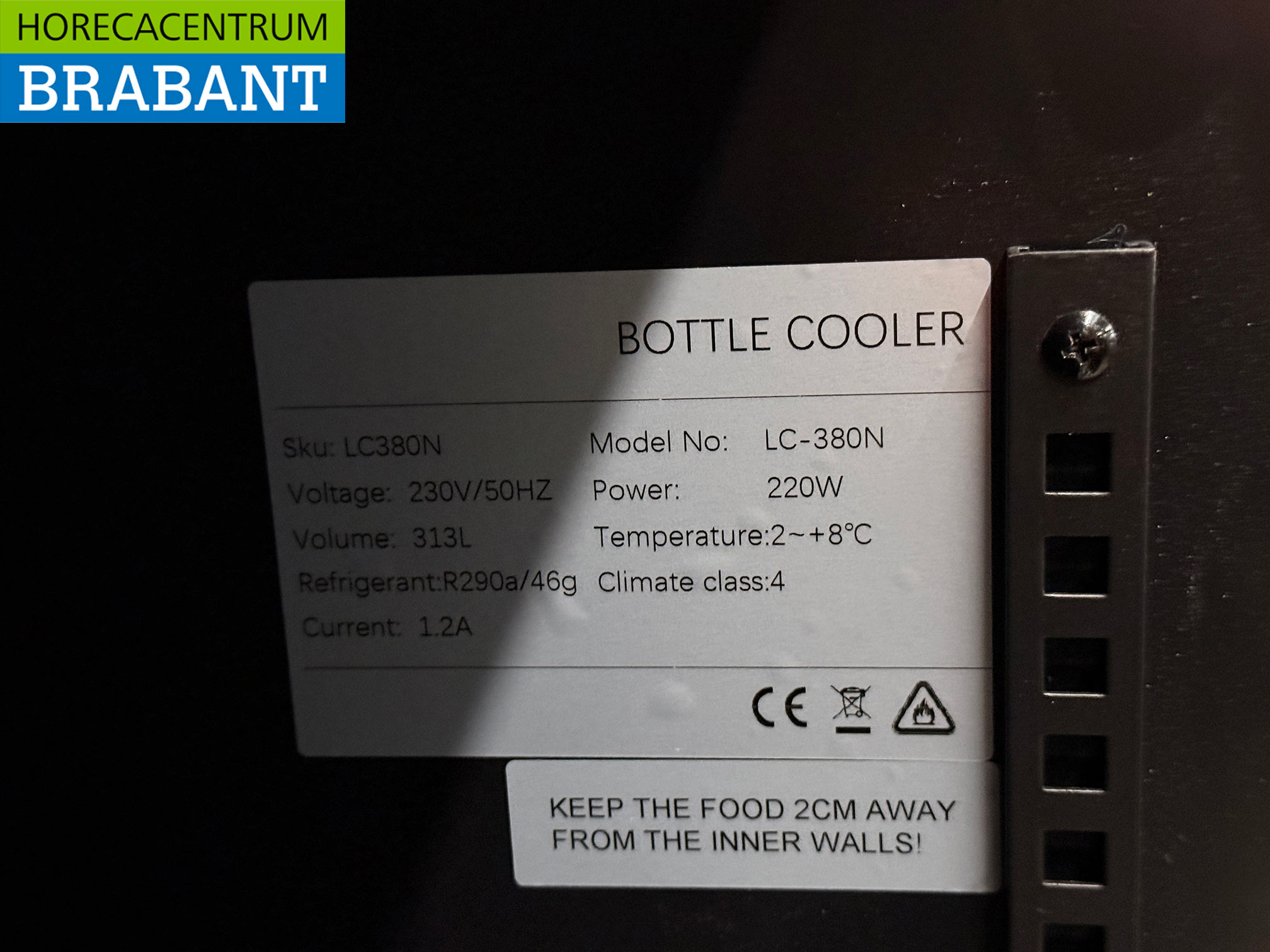 Glasdeurkoeling Koeling 313 liter 230V Horeca - Afbeelding 5