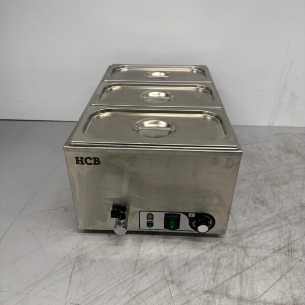 RVS Bain marie 3 x 1/3 GN 230V Horeca