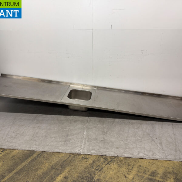 RVS Spoelblad Spoelbak 366 x 72 cm Horeca