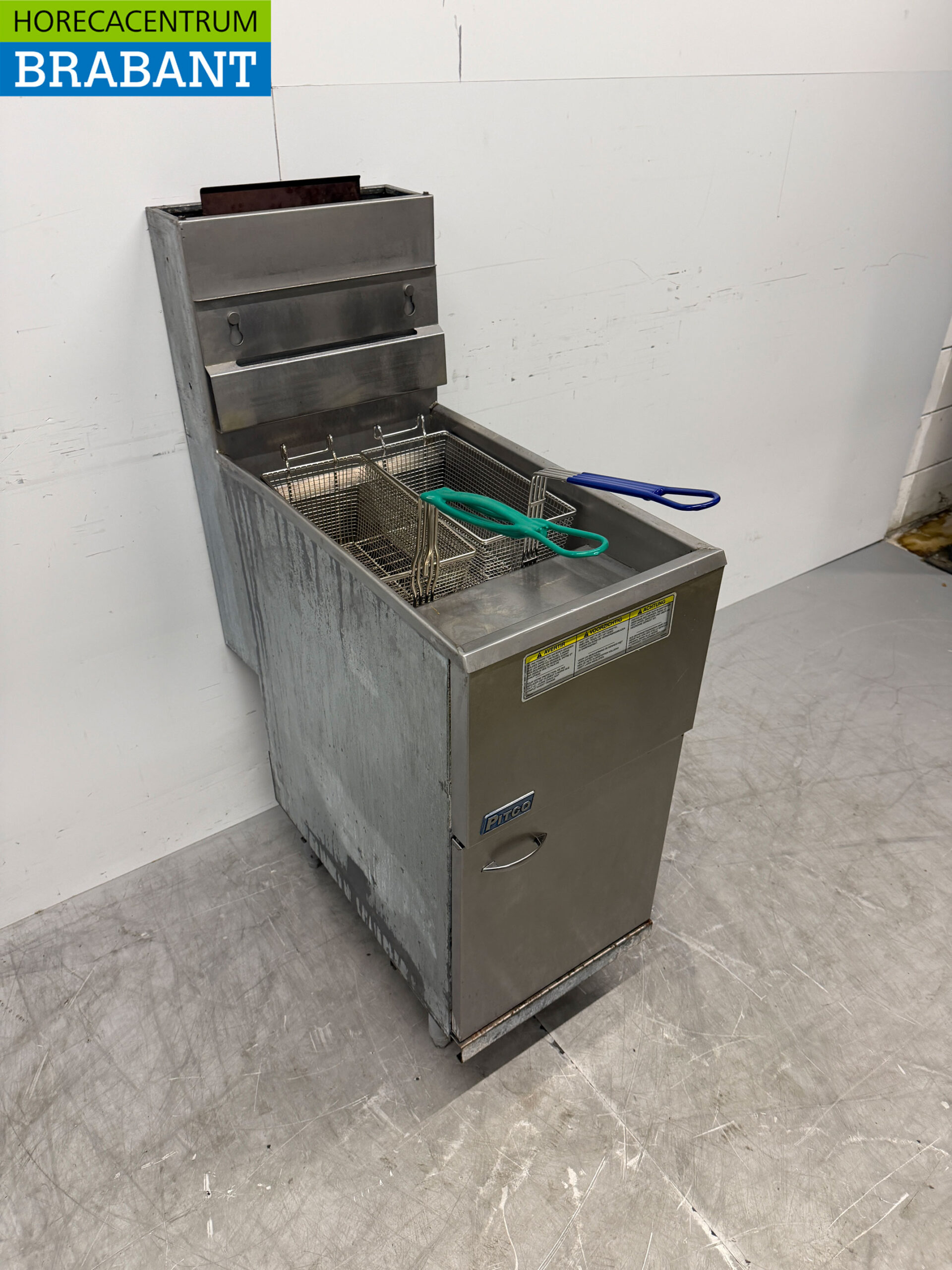 RVS Pitco 35C Friteuse 18 liter GAS Horeca - Afbeelding 4