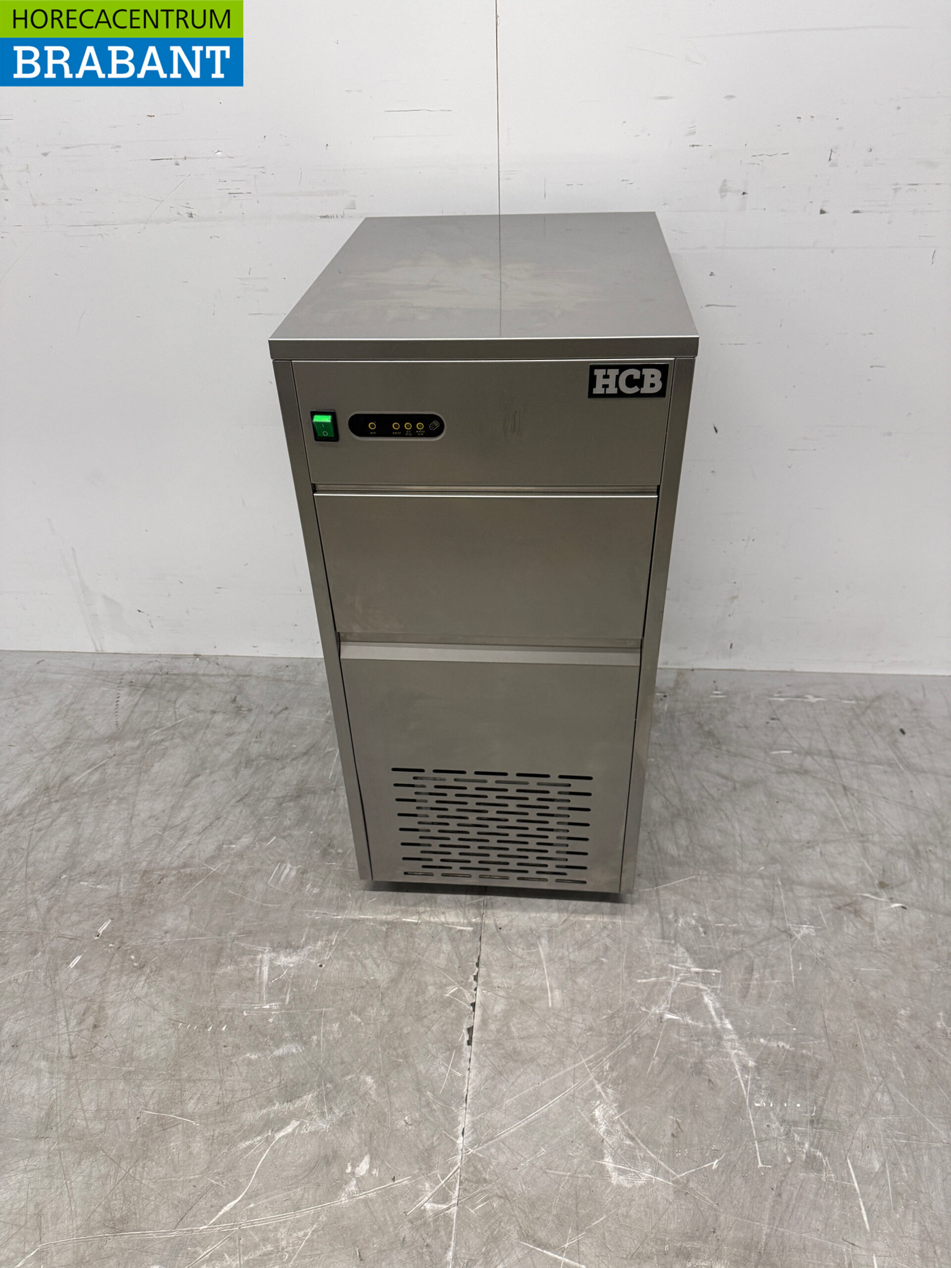 RVS HCB ijsblokjesmachine Ijsklontjesmachine 50 kg p/d 230V Horeca