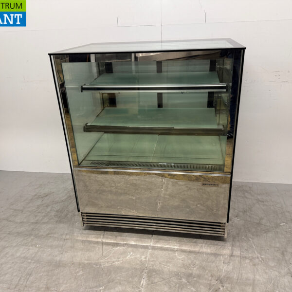Verrijdbare Gebaksvitrine 2 Glazen Schuifdeuren 370 liter 99,5 cm 230V Horeca