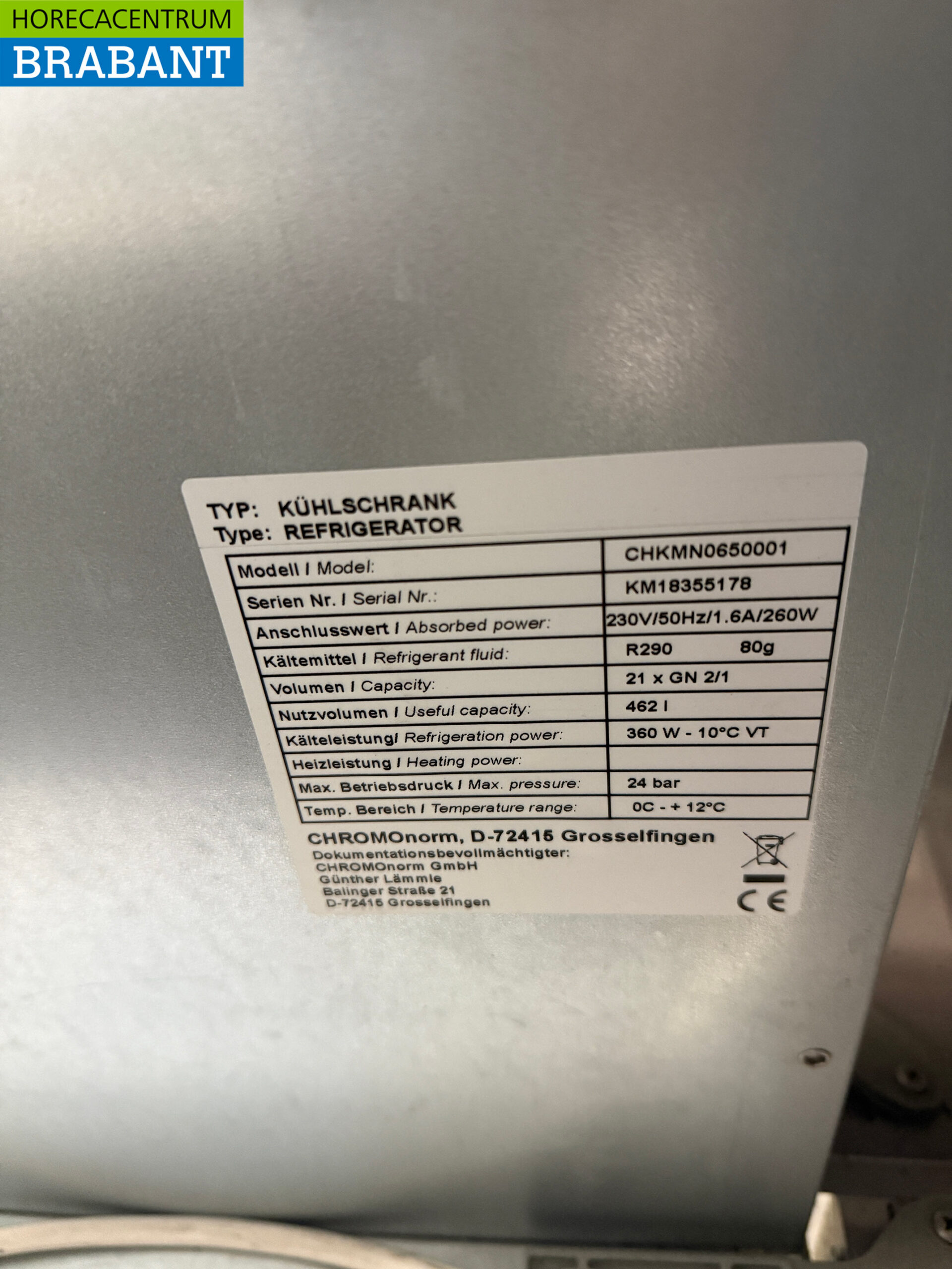 RVS Chromonorm Verrijdbare Koeling 462 liter 230V Horeca - Afbeelding 5