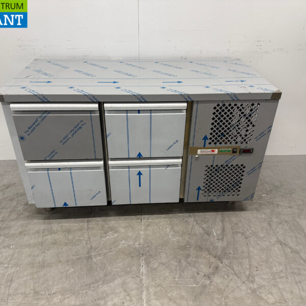 RVS Tecnodom Koelwerkbank 4 Laden 142,5 cm 230V Horeca