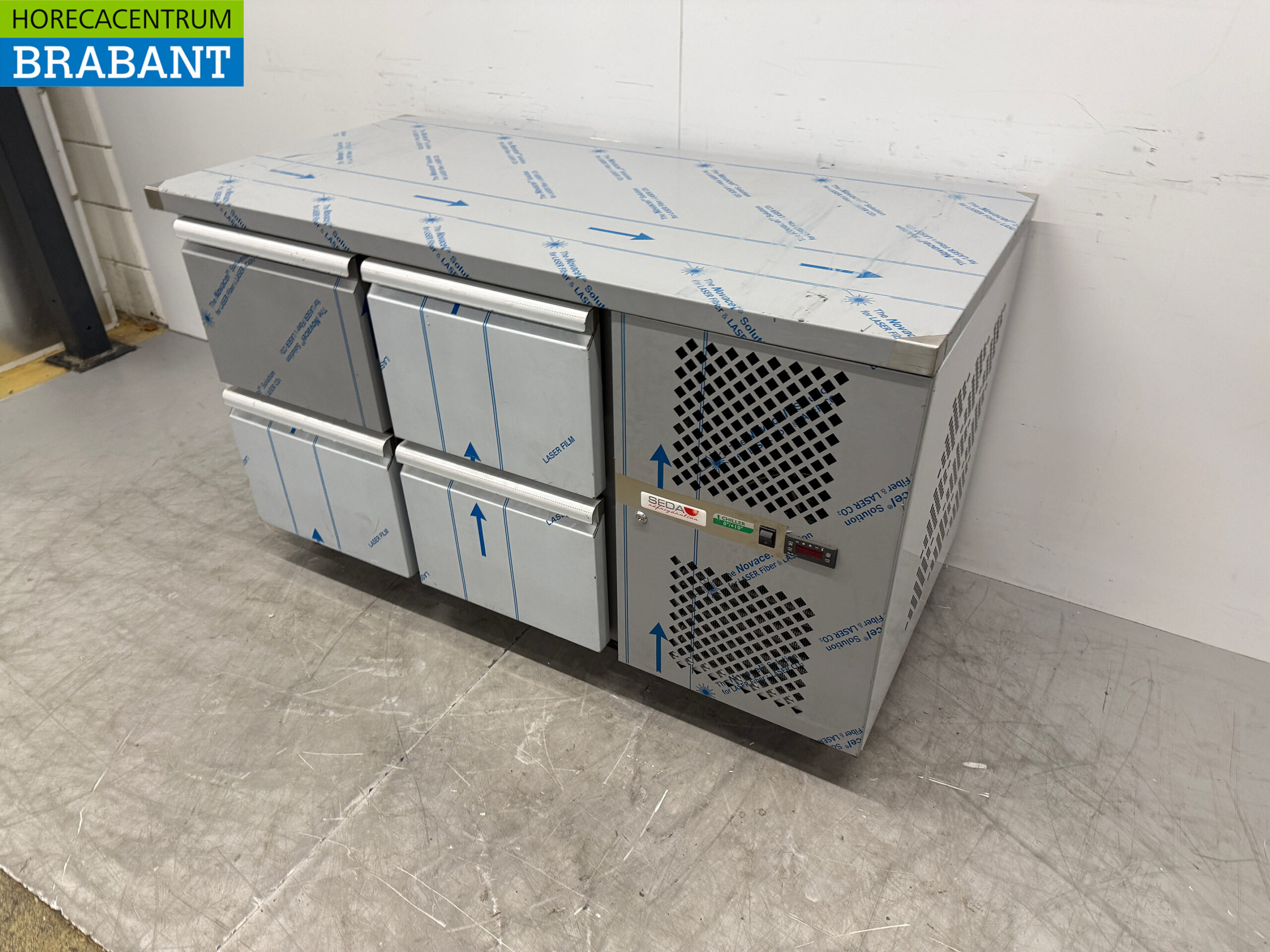 RVS Tecnodom Koelwerkbank 4 Laden 142,5 cm 230V Horeca - Afbeelding 2