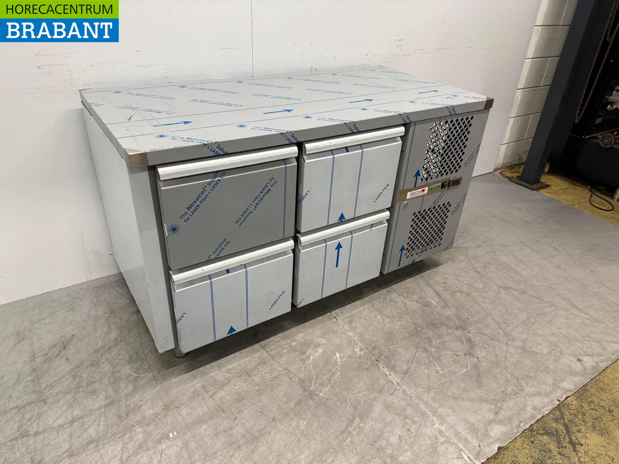 RVS Tecnodom Koelwerkbank 4 Laden 142,5 cm 230V Horeca - Afbeelding 3