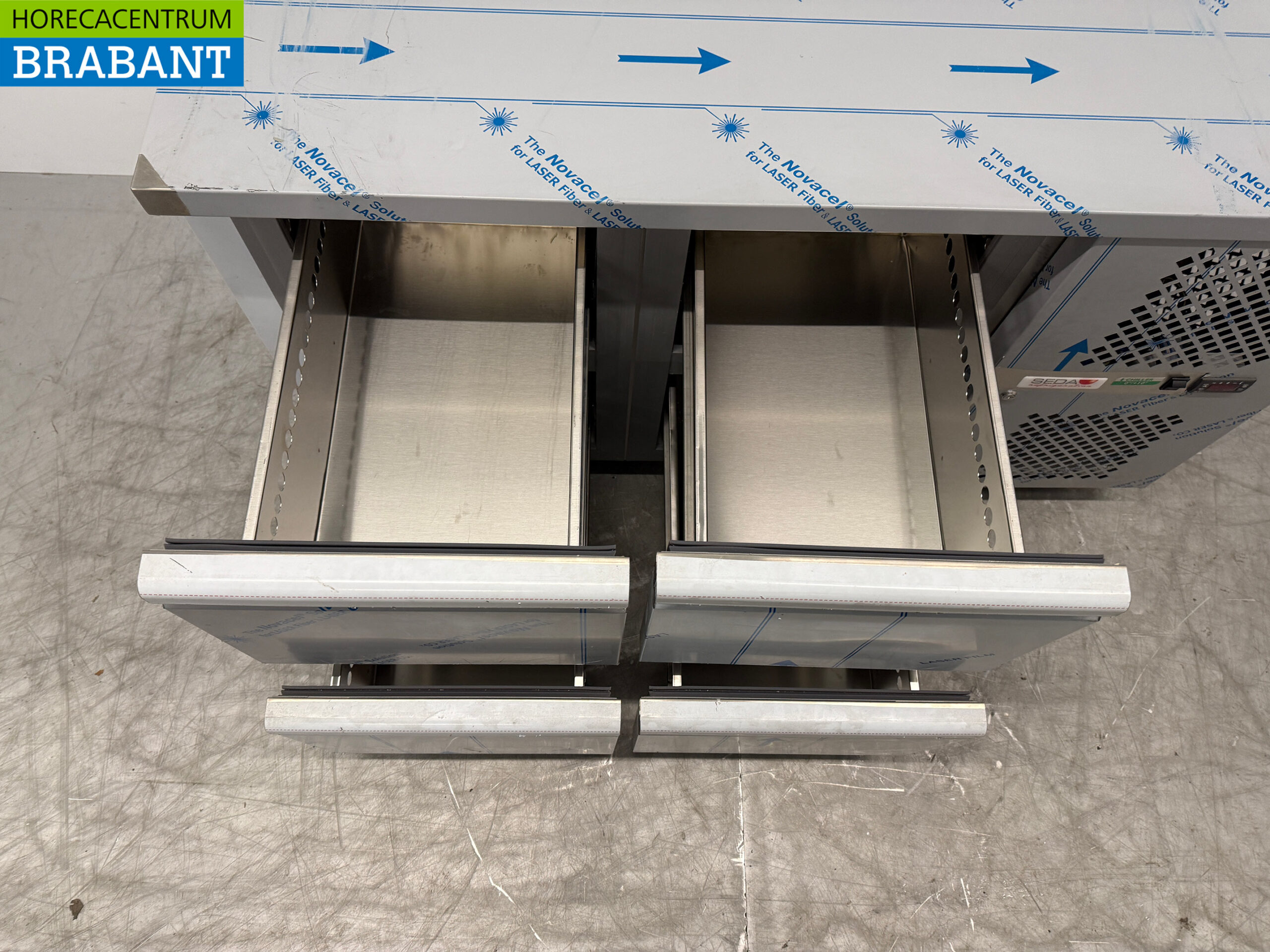 RVS Tecnodom Koelwerkbank 4 Laden 142,5 cm 230V Horeca - Afbeelding 4