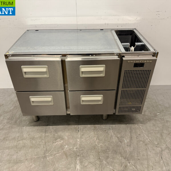 RVS Snowflake - Gram Koelwerkbank 4 Laden 118 cm 230V Horeca