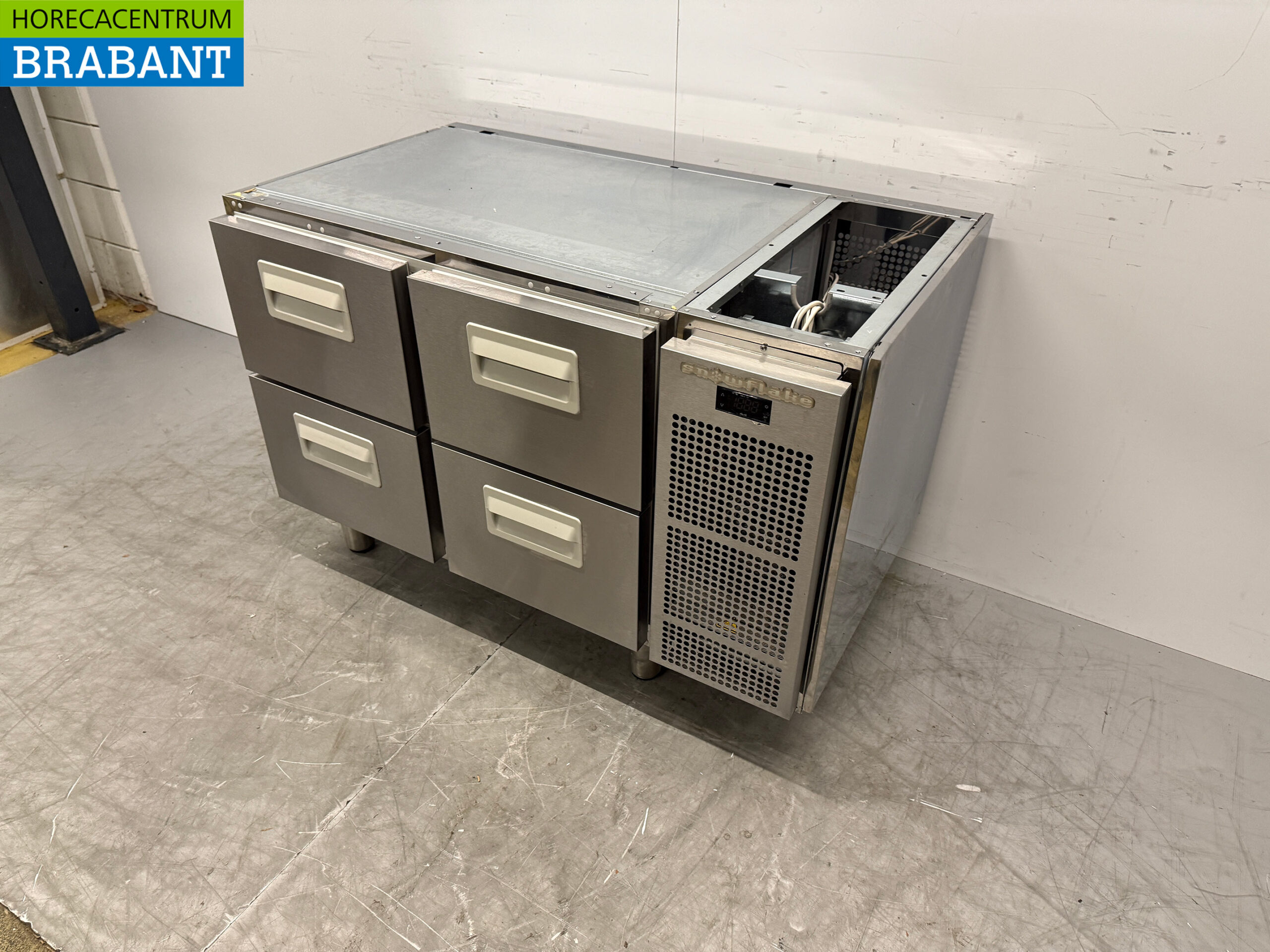 RVS Snowflake - Gram Koelwerkbank 4 Laden 118 cm 230V Horeca - Afbeelding 2