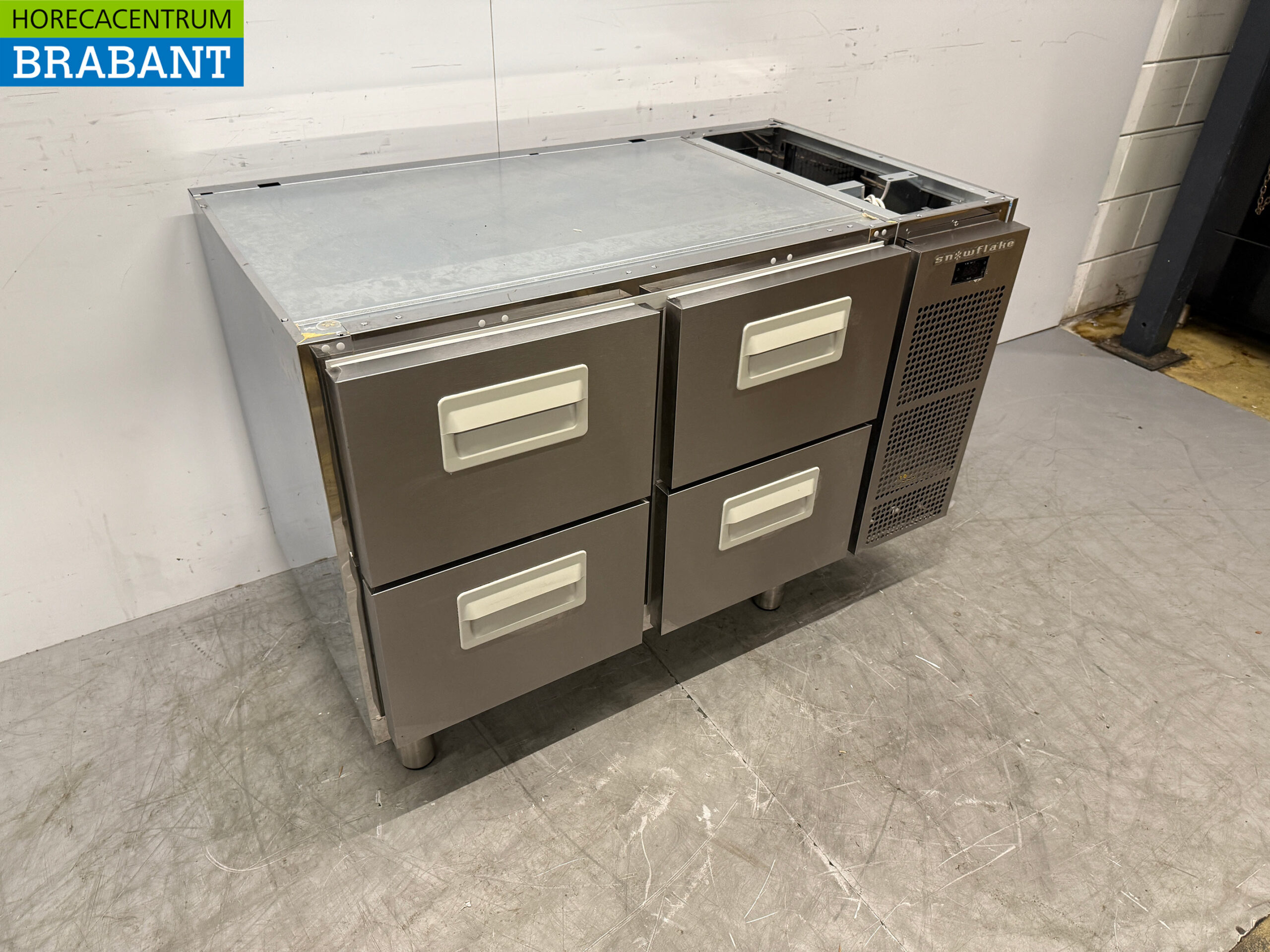 RVS Snowflake - Gram Koelwerkbank 4 Laden 118 cm 230V Horeca - Afbeelding 3