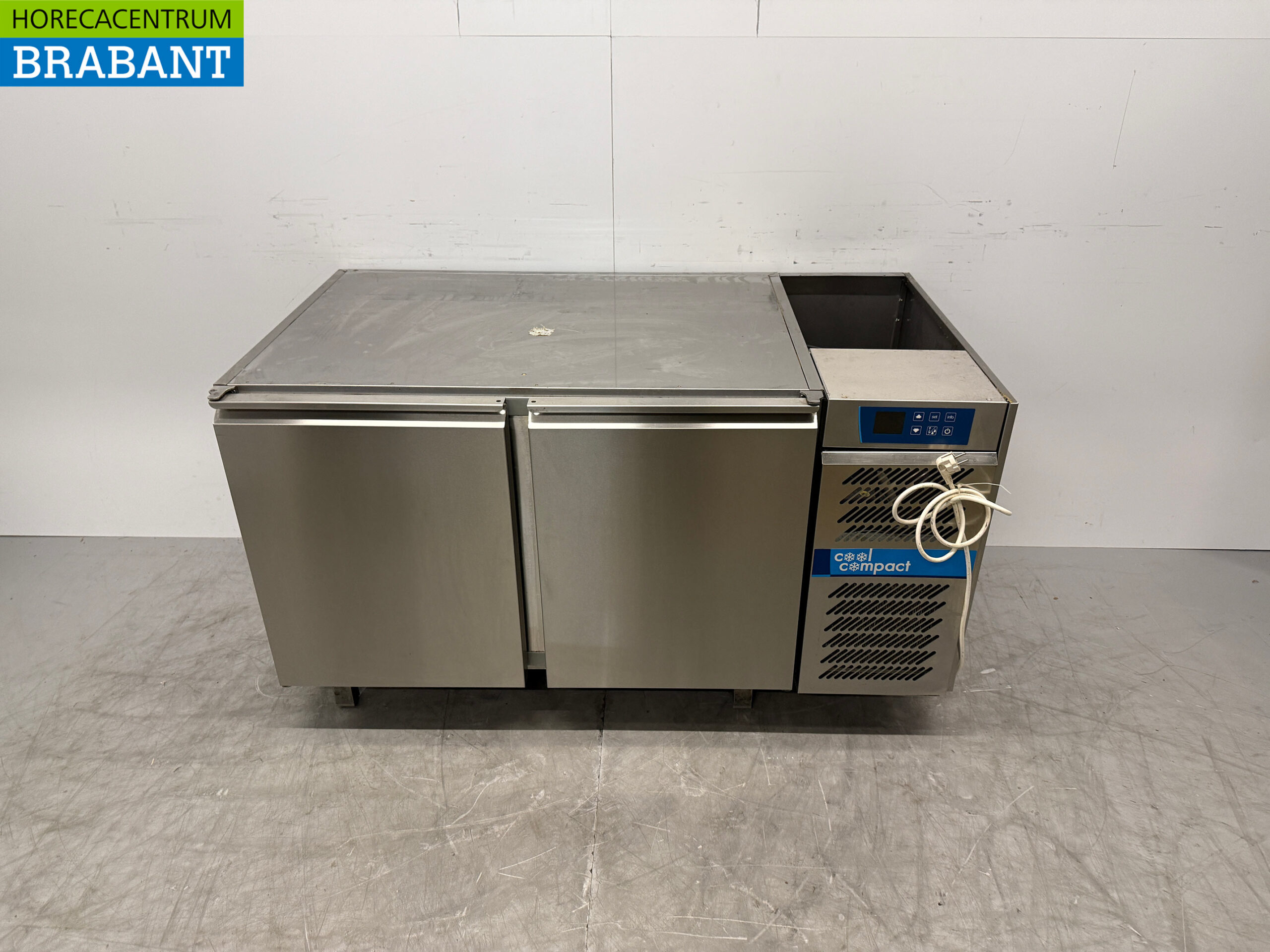 RVS Cool Compact Koelwerkbank 2 Deuren 139,5 cm 230V Horeca
