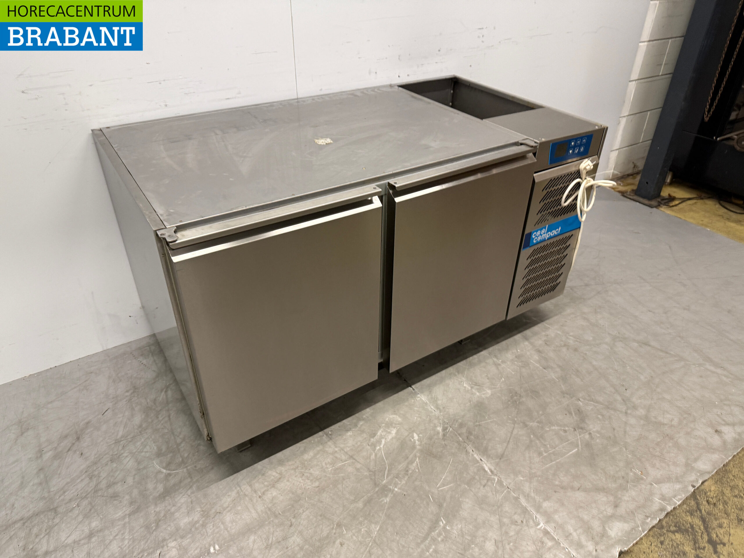 RVS Cool Compact Koelwerkbank 2 Deuren 139,5 cm 230V Horeca - Afbeelding 3