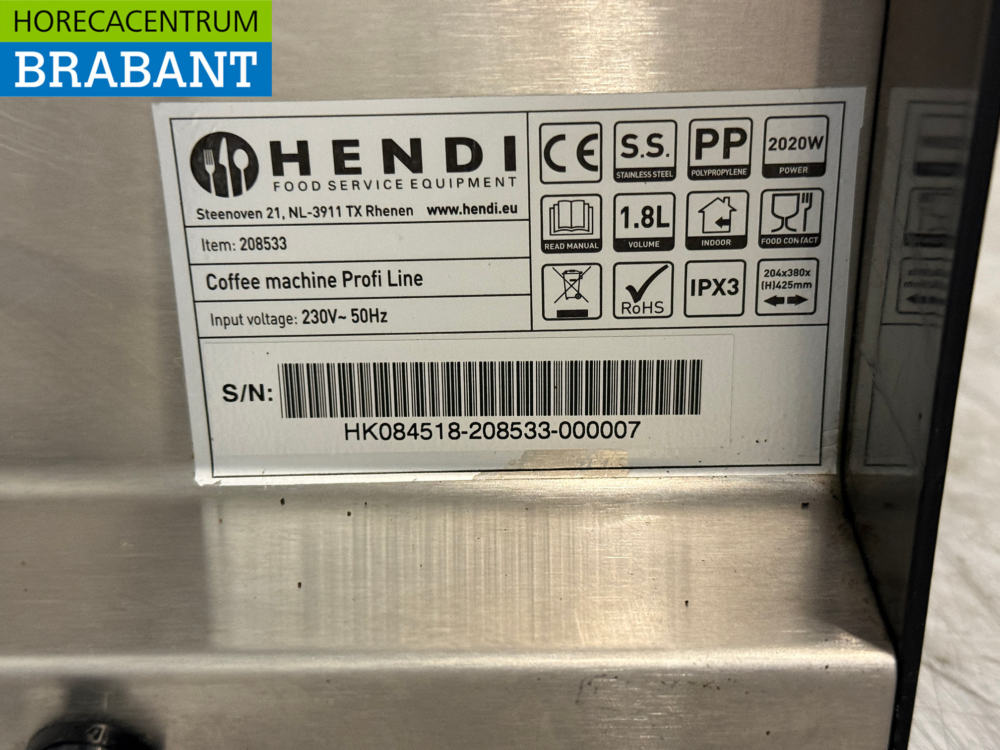 Hendi Koffiezetapparaat Koffiemachine 1,8 liter 230V Horeca - Afbeelding 5